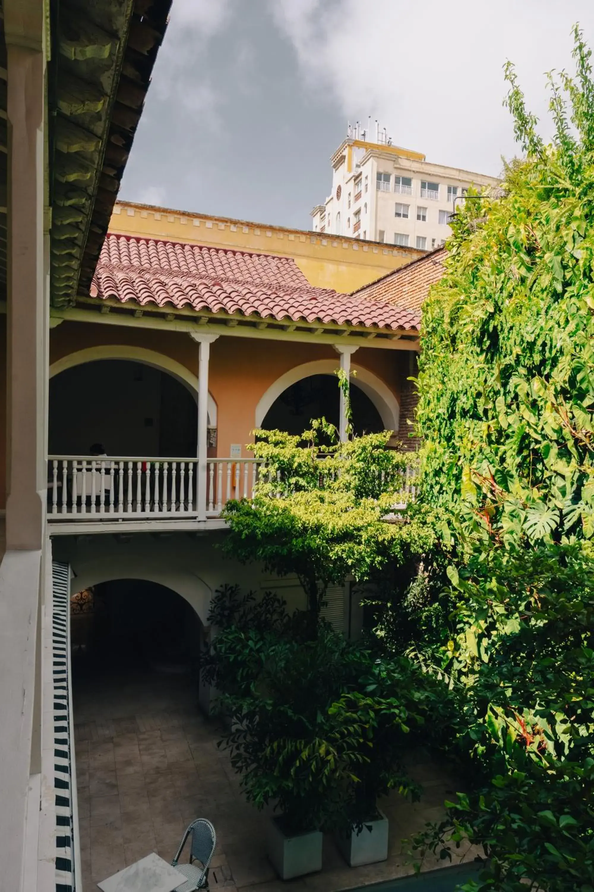 Garden view in Nacar Hotel Cartagena, Curio Collection by Hilton Garden view in Nacar Hotel Cartagena, Curio Collection by Hilton