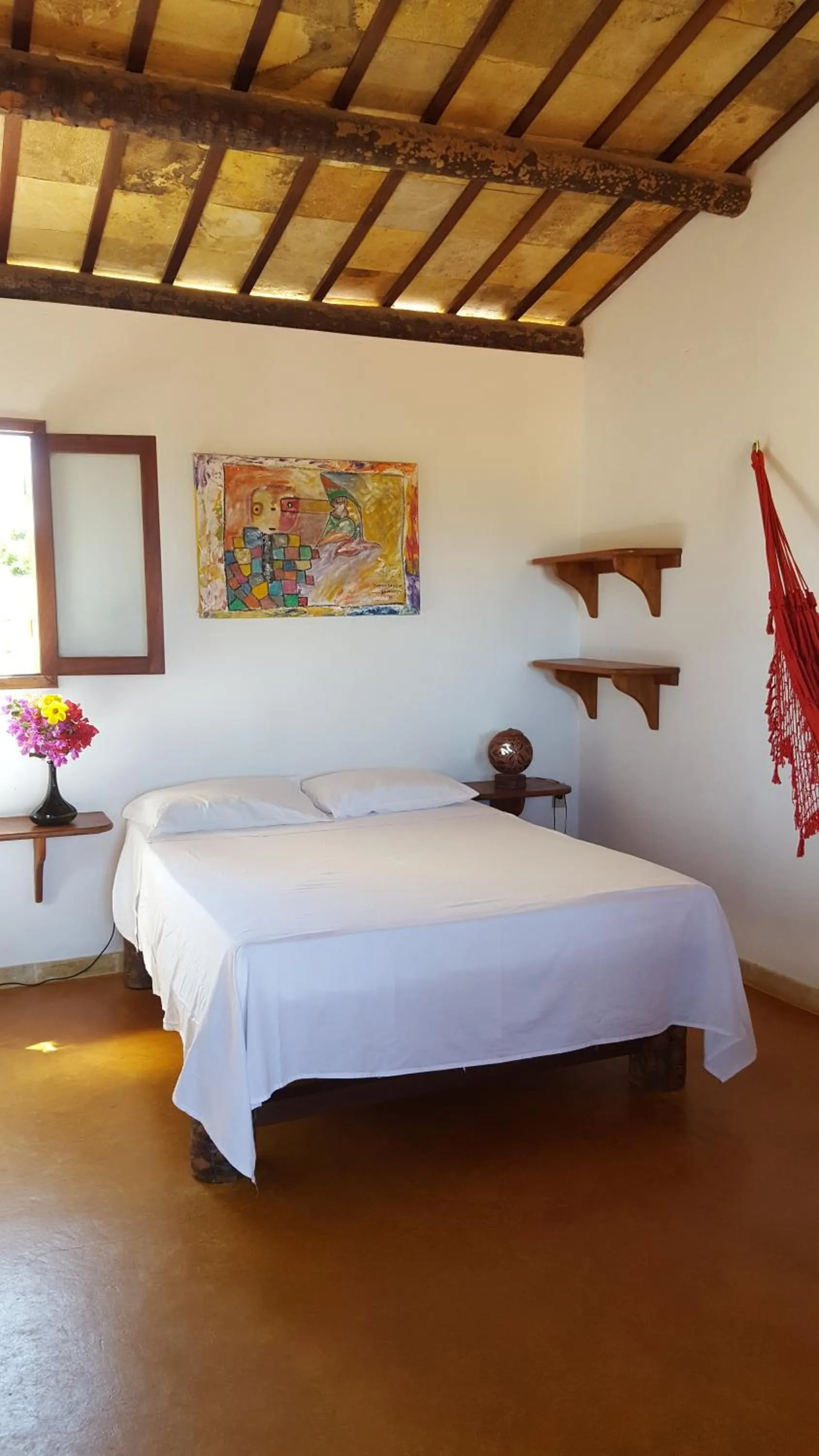 Bed in Pousada Agua Marinha