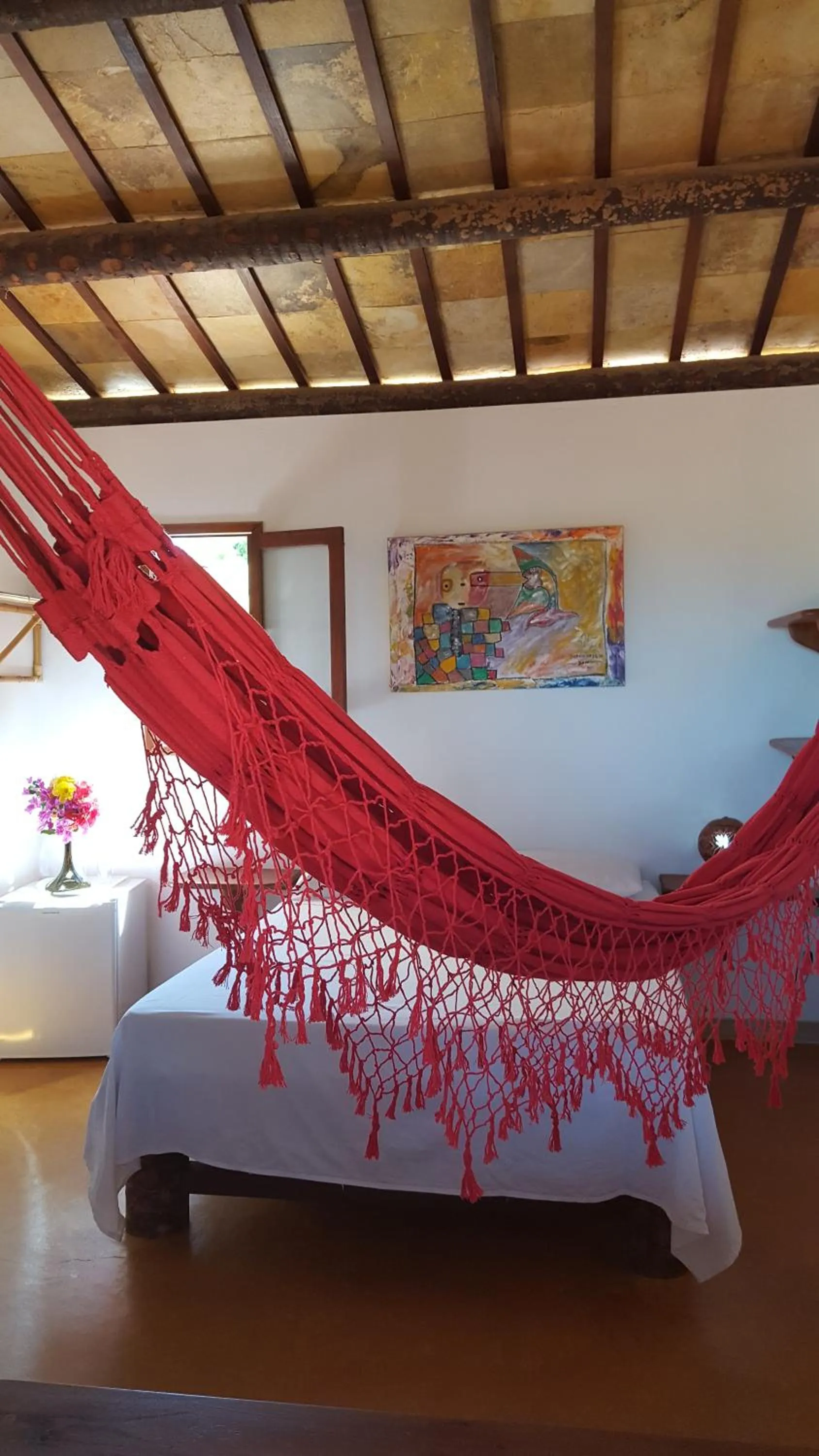 Bed in Pousada Agua Marinha