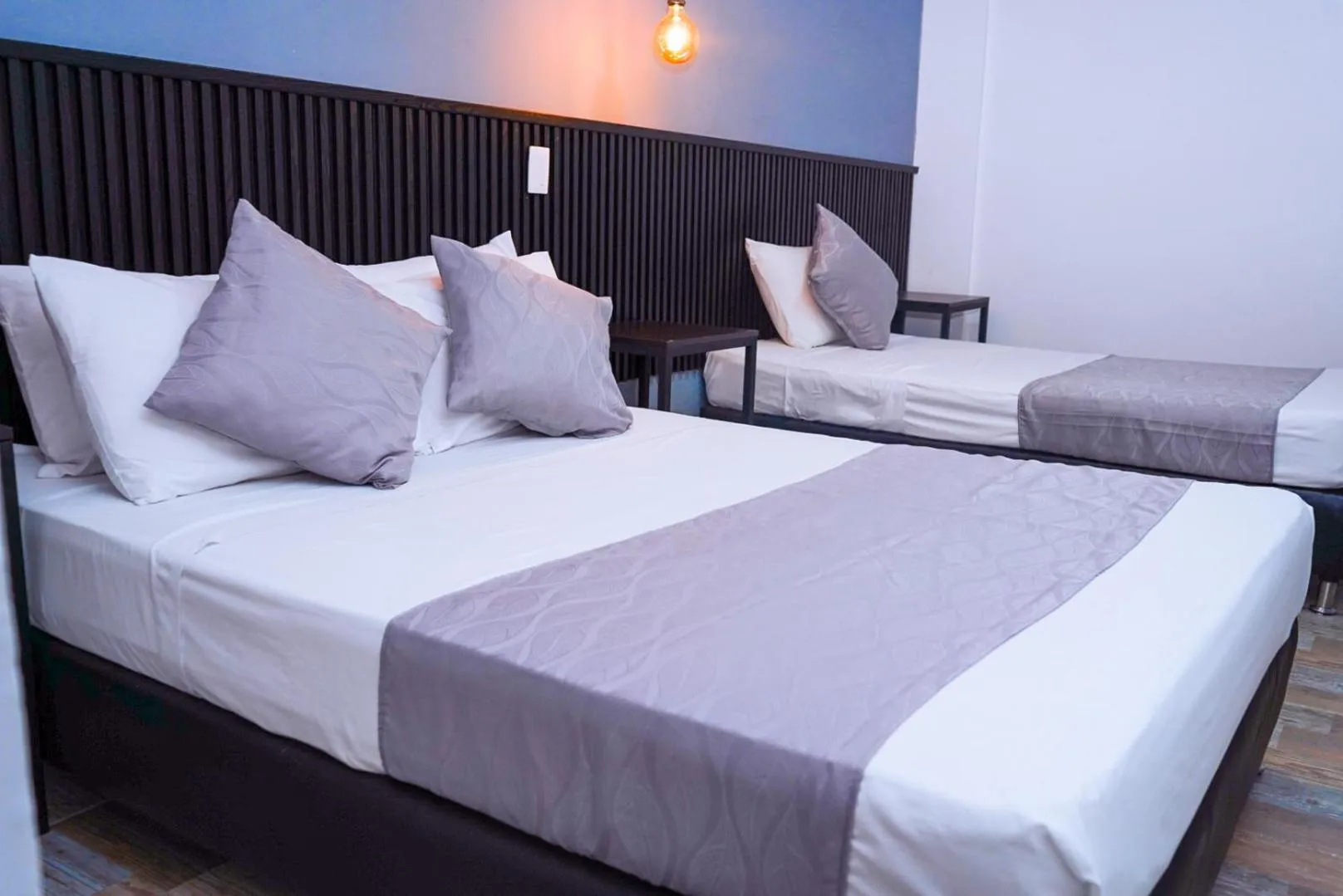 Bed in Hotel Palmas del Estadio