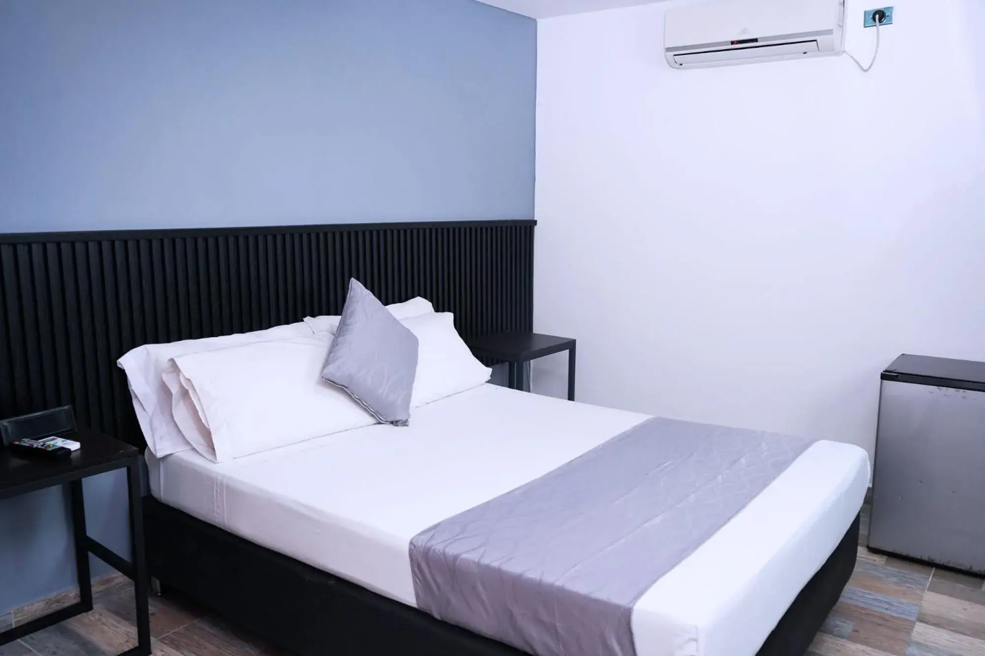 Bed in Hotel Palmas del Estadio Bed in Hotel Palmas del Estadio