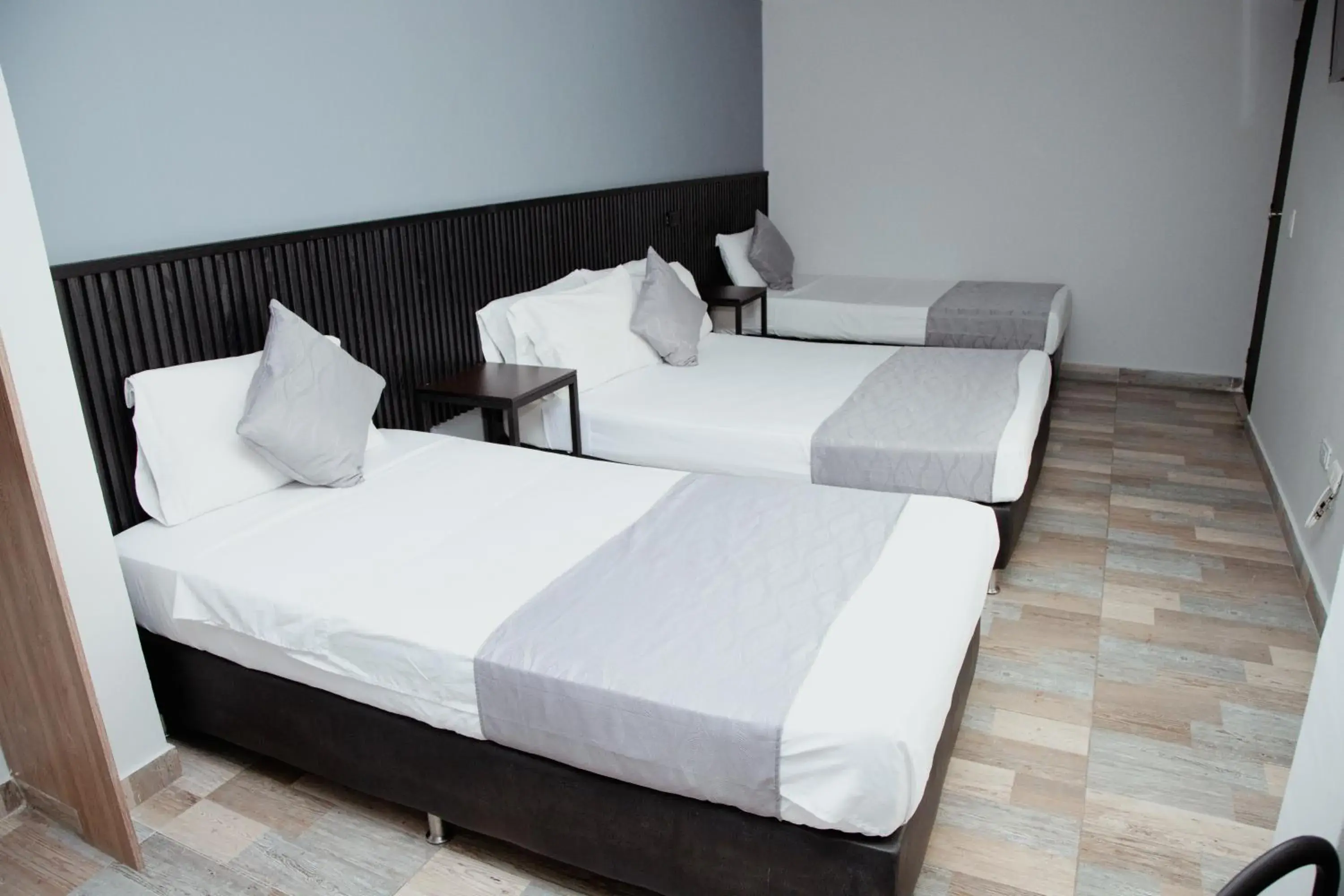 Bed in Hotel Palmas del Estadio Bed in Hotel Palmas del Estadio