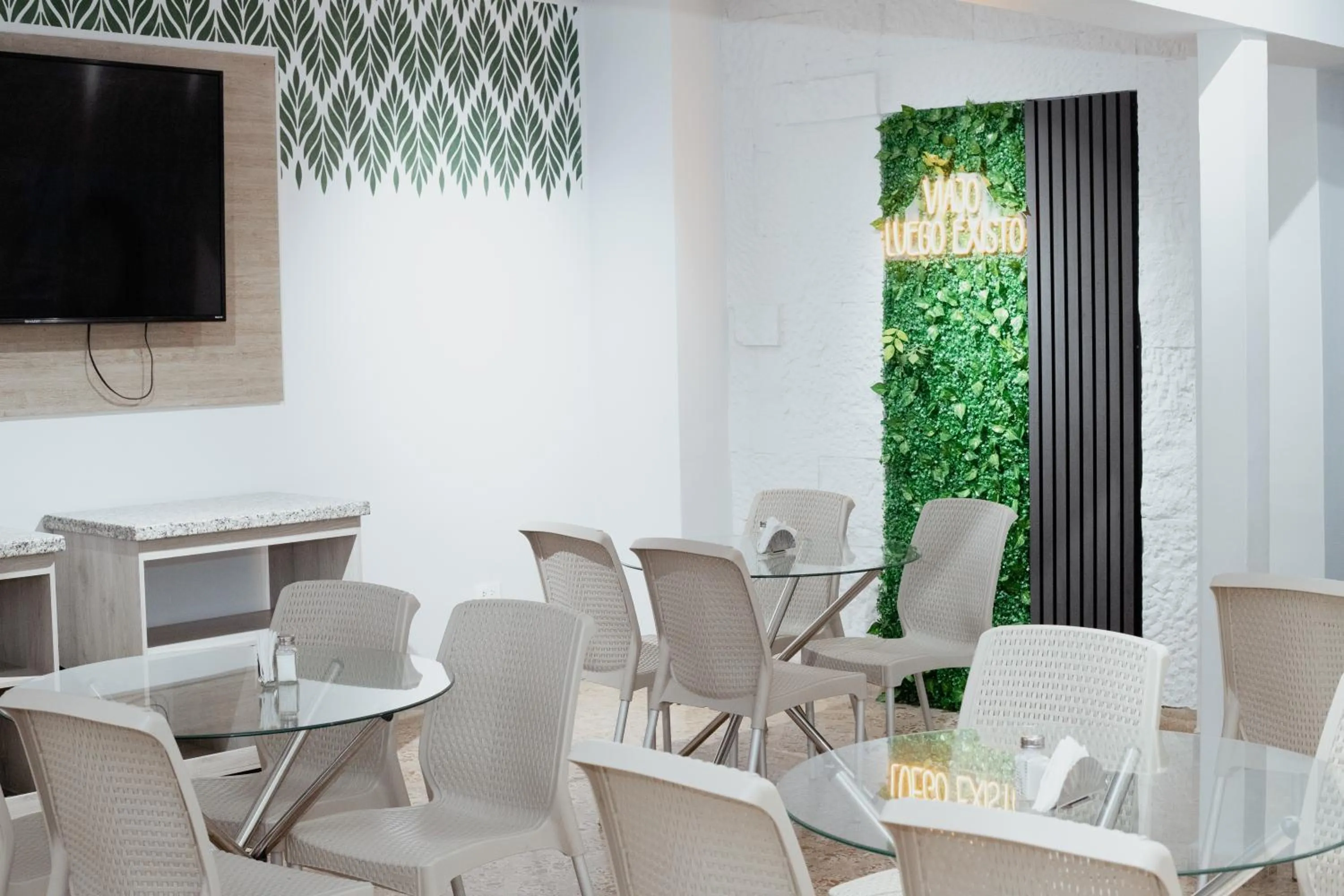 Seating area in Hotel Palmas del Estadio