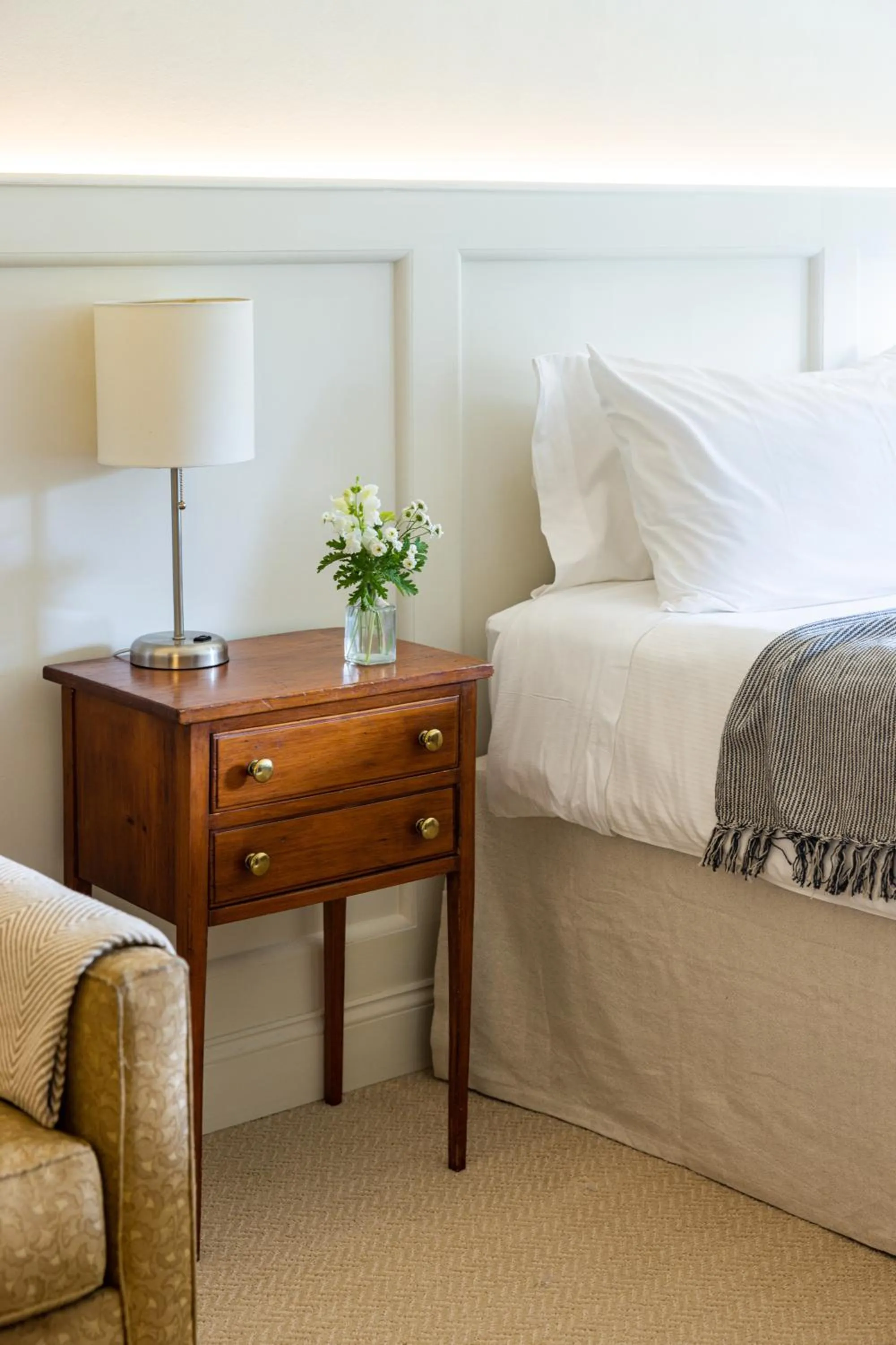 Bed in The Litchfield Inn