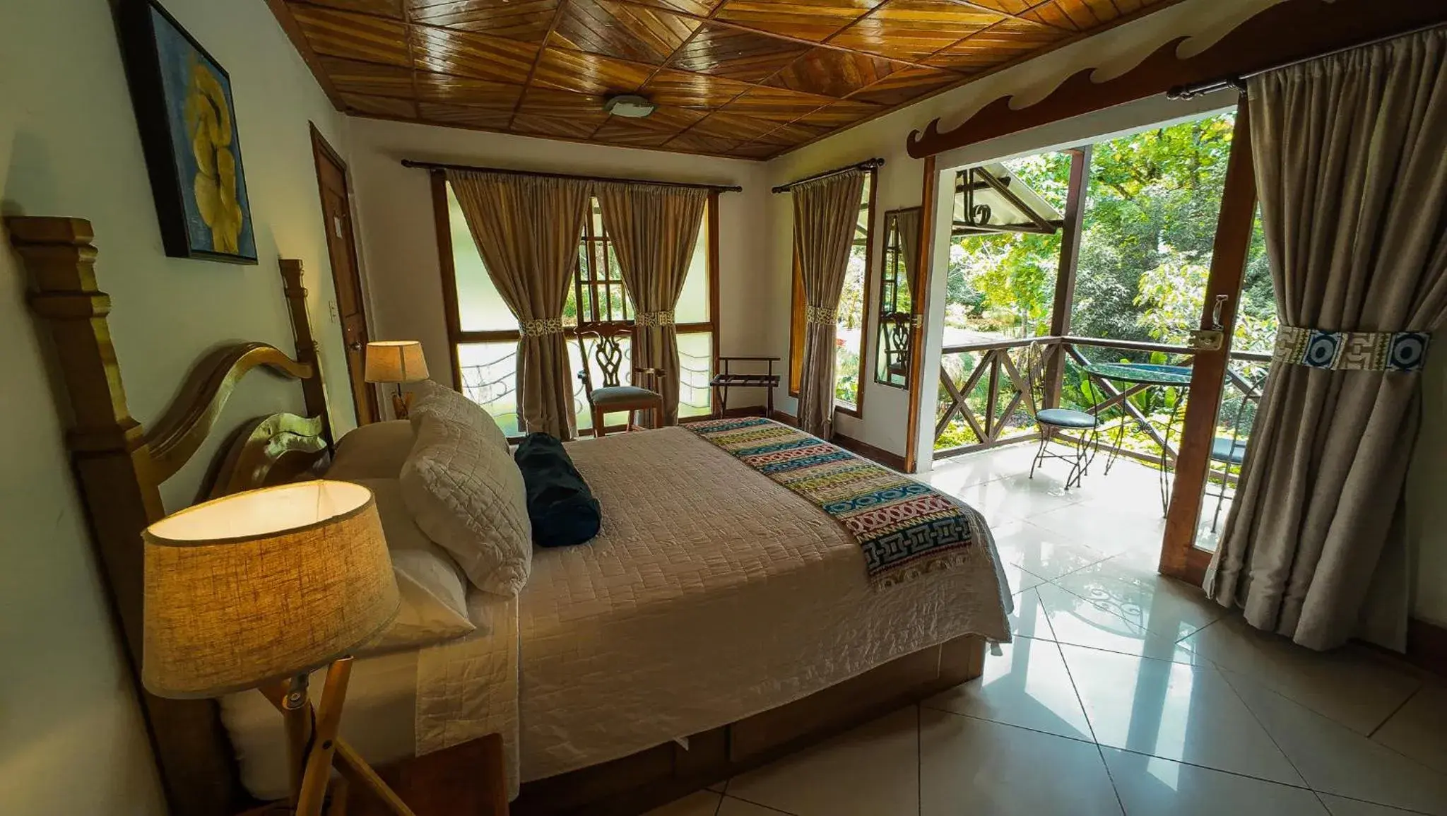 Bed in Hotel Dos Rios Bed in Hotel Dos Rios