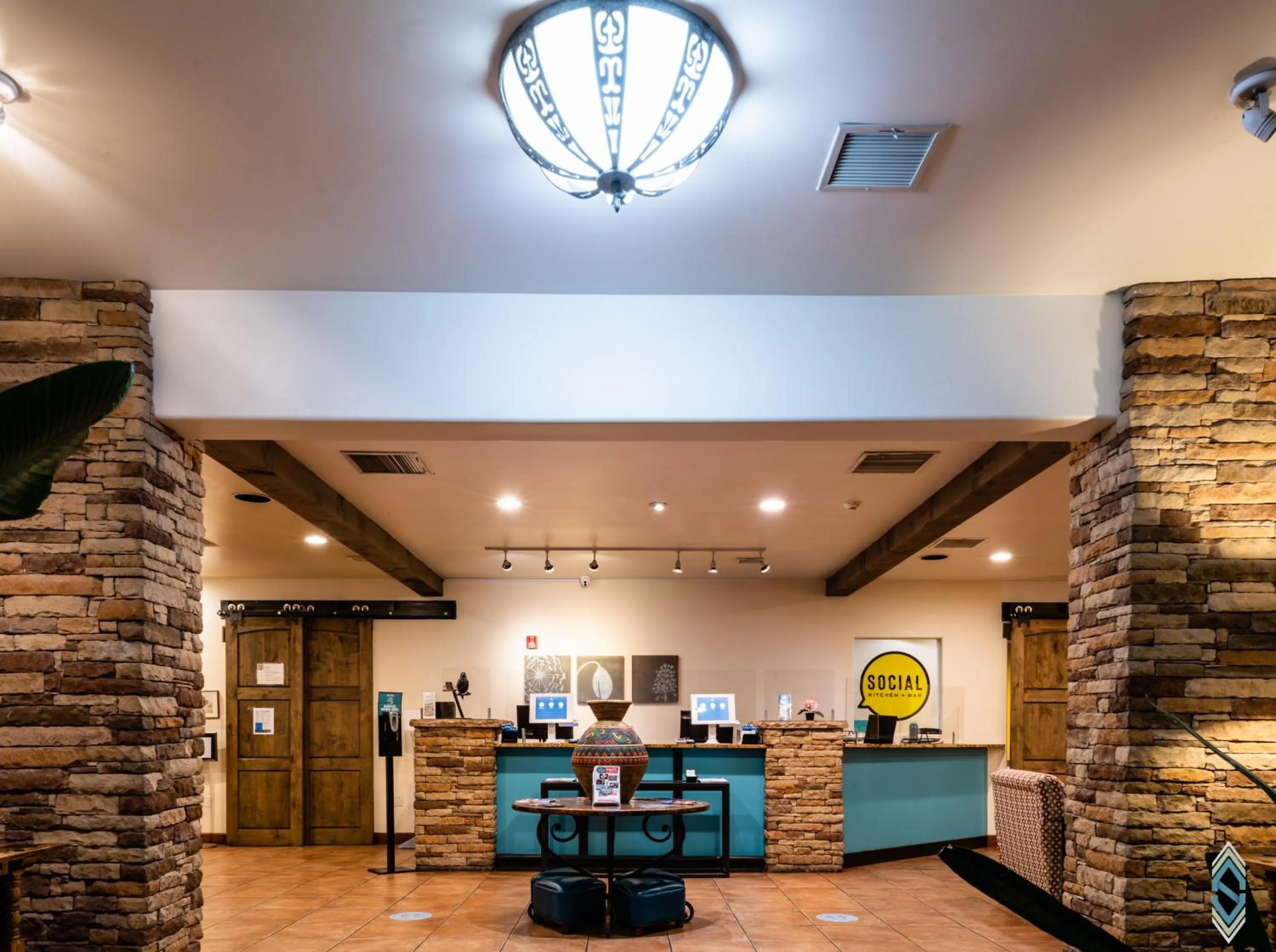 Lobby or reception in The Sage Hotel