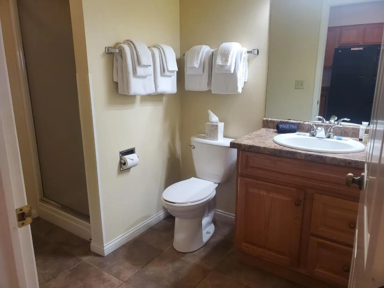 Bathroom in Tamarack Wisconsin Dells, a Ramada by Wyndham