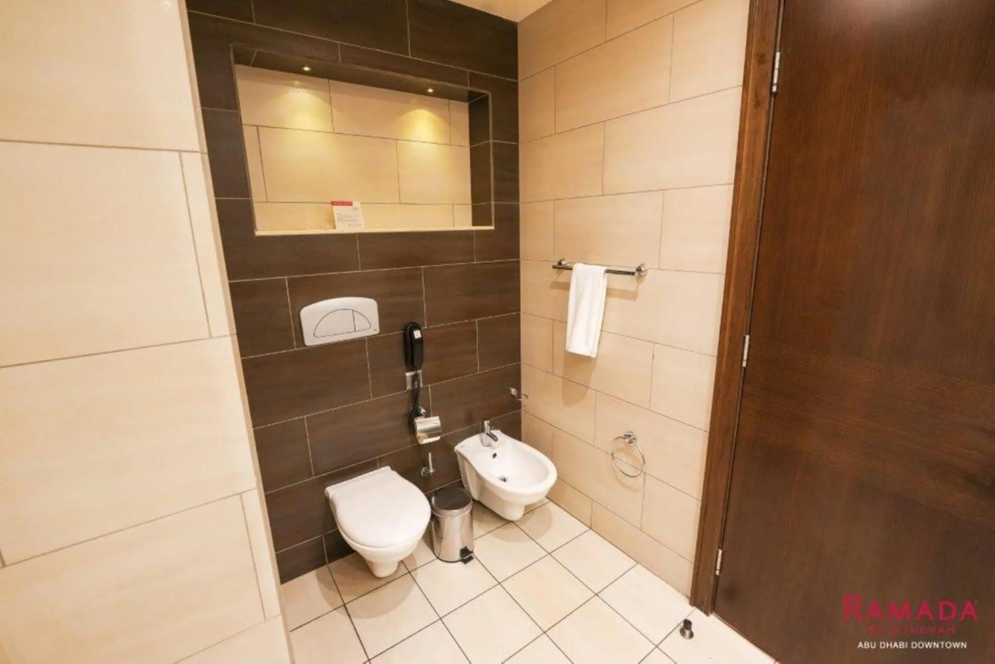 Toilet in Ramada Downtown Abu Dhabi