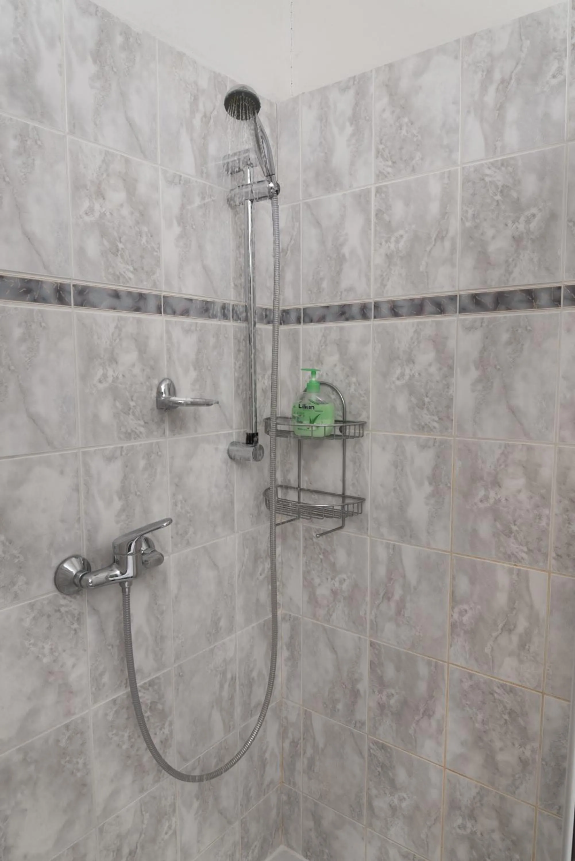 Shower in Hotel Praha Club bed & breakfast