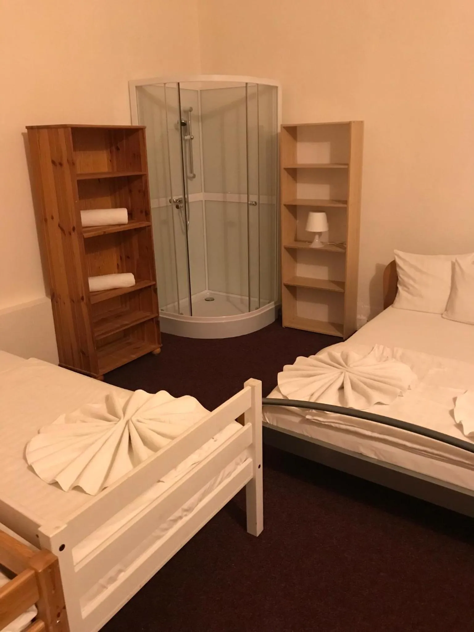 Shower, Bed in Hotel Praha Club bed & breakfast