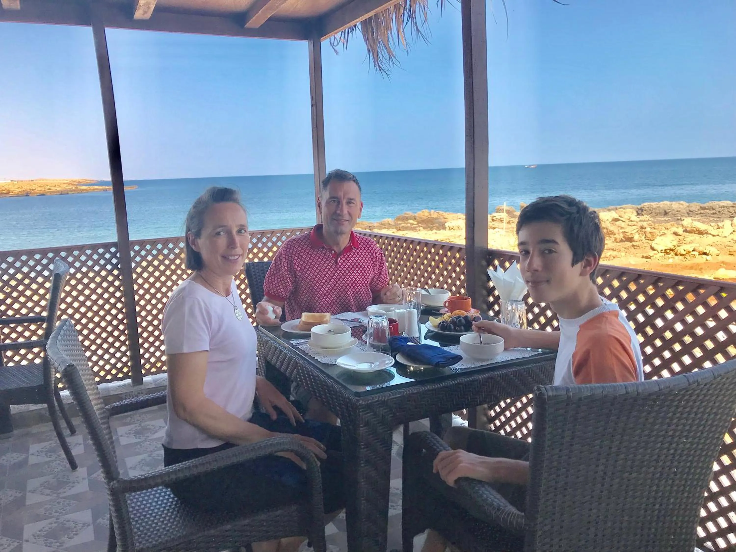 American breakfast in Turtle Beach Resort