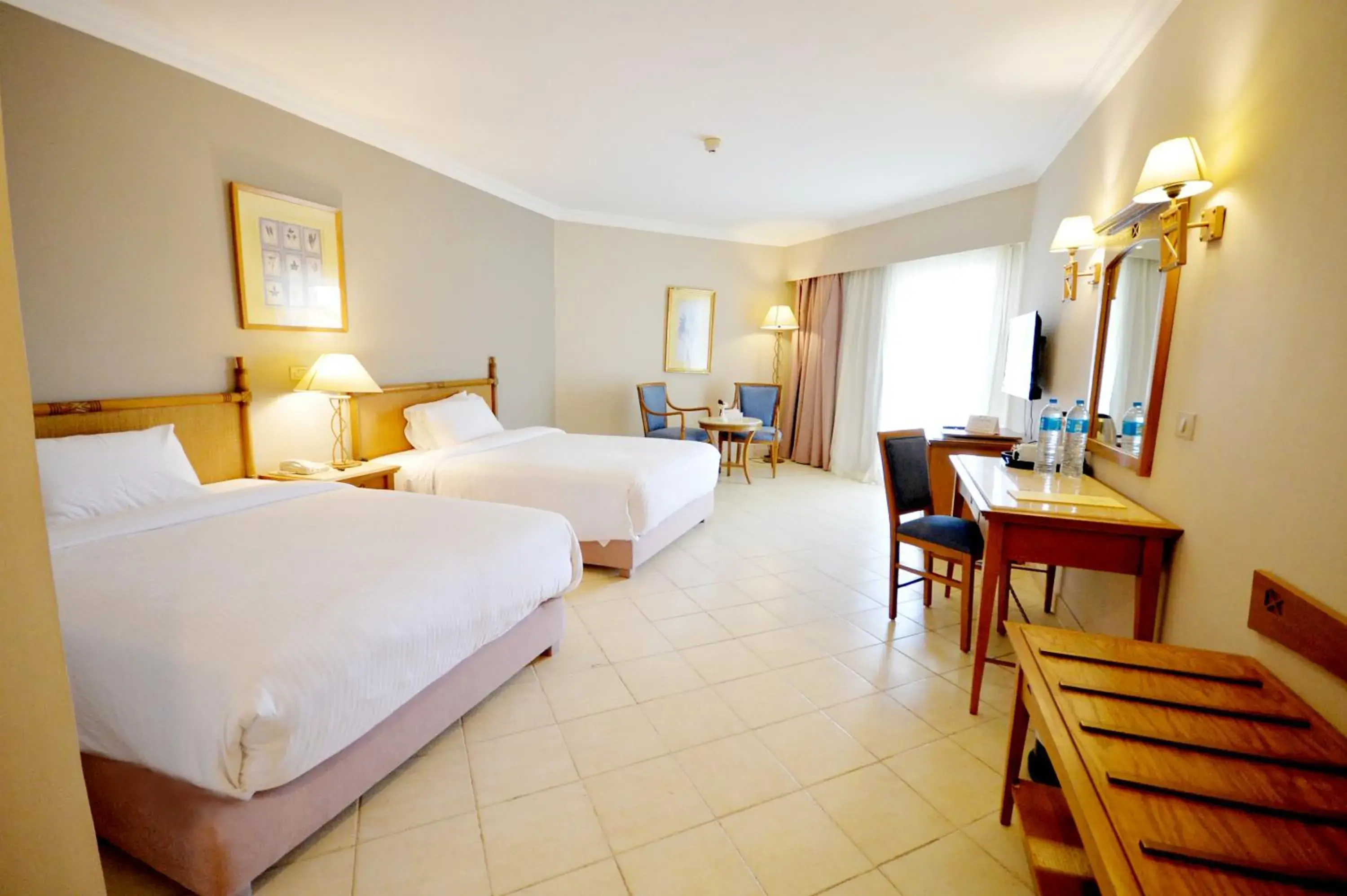 Pool view, Bed in Aurora Oriental Resort Sharm El Sheikh Pool view, Bed in Aurora Oriental Resort Sharm El Sheikh