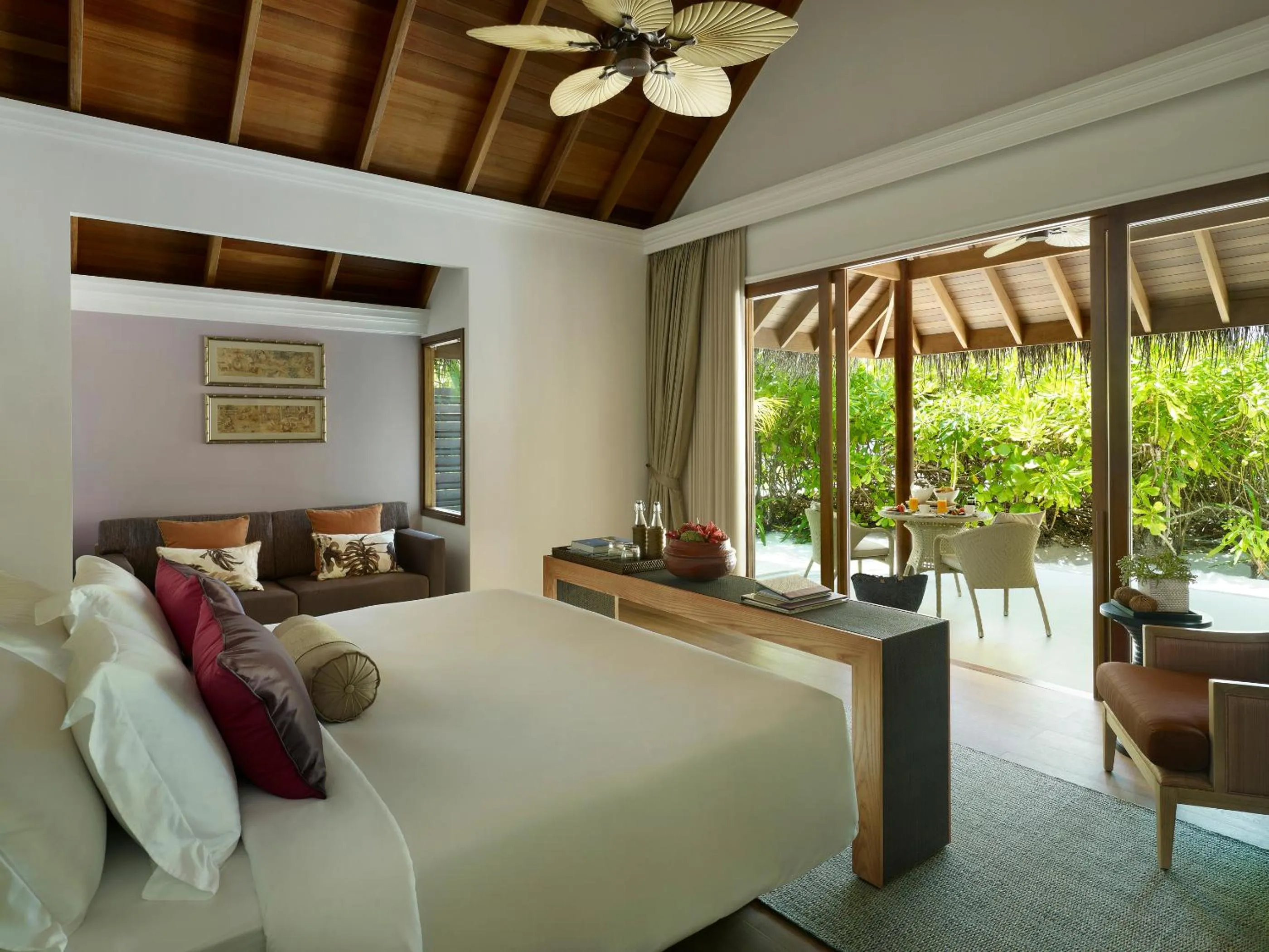 Photo of the whole room, Bed in Dusit Thani Maldives - 50 percent discount on transfers for stays until 20 Dec 2025