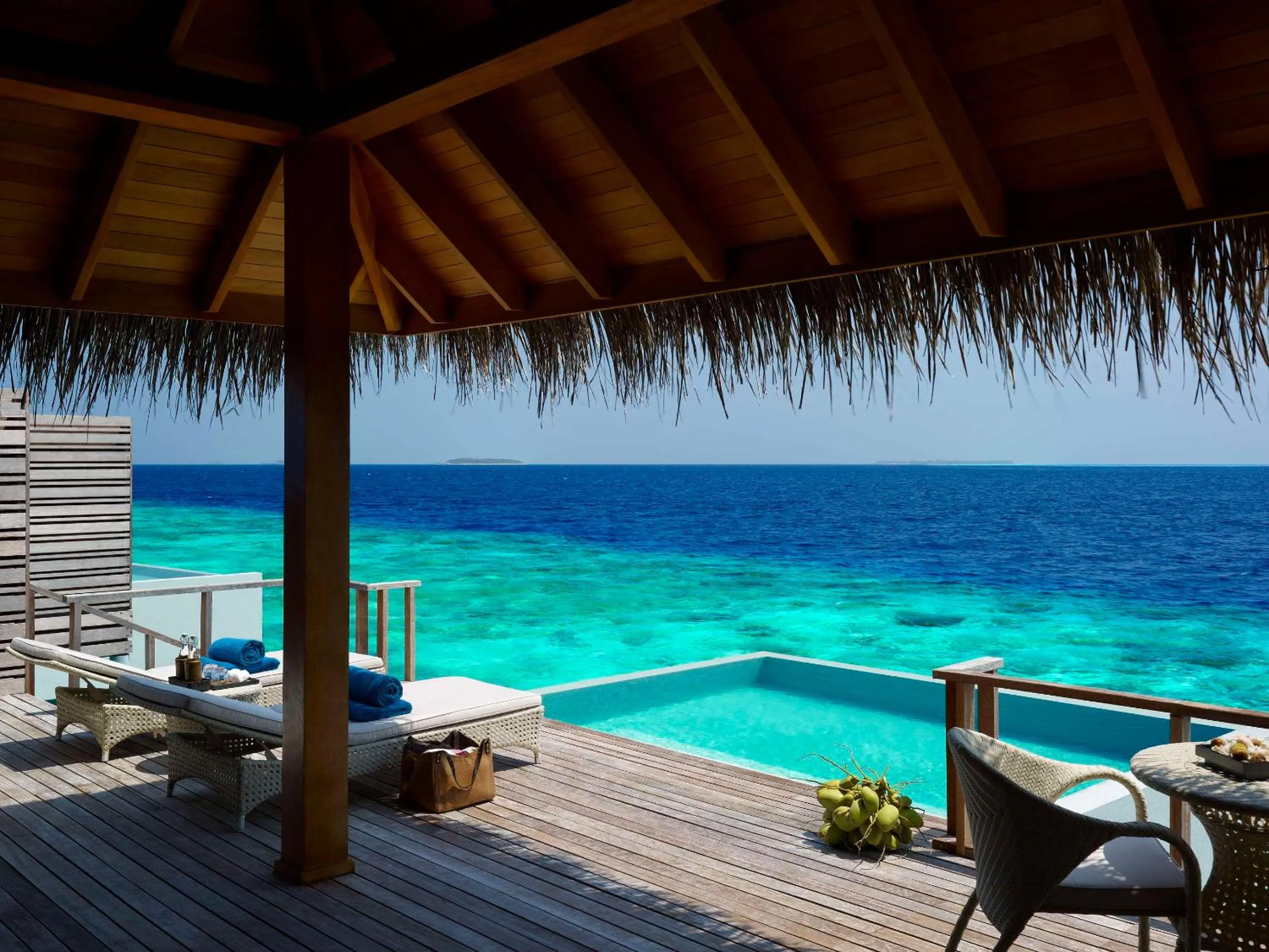Bedroom in Dusit Thani Maldives - 50 percent discount on transfers for stays until 20 Dec 2025
