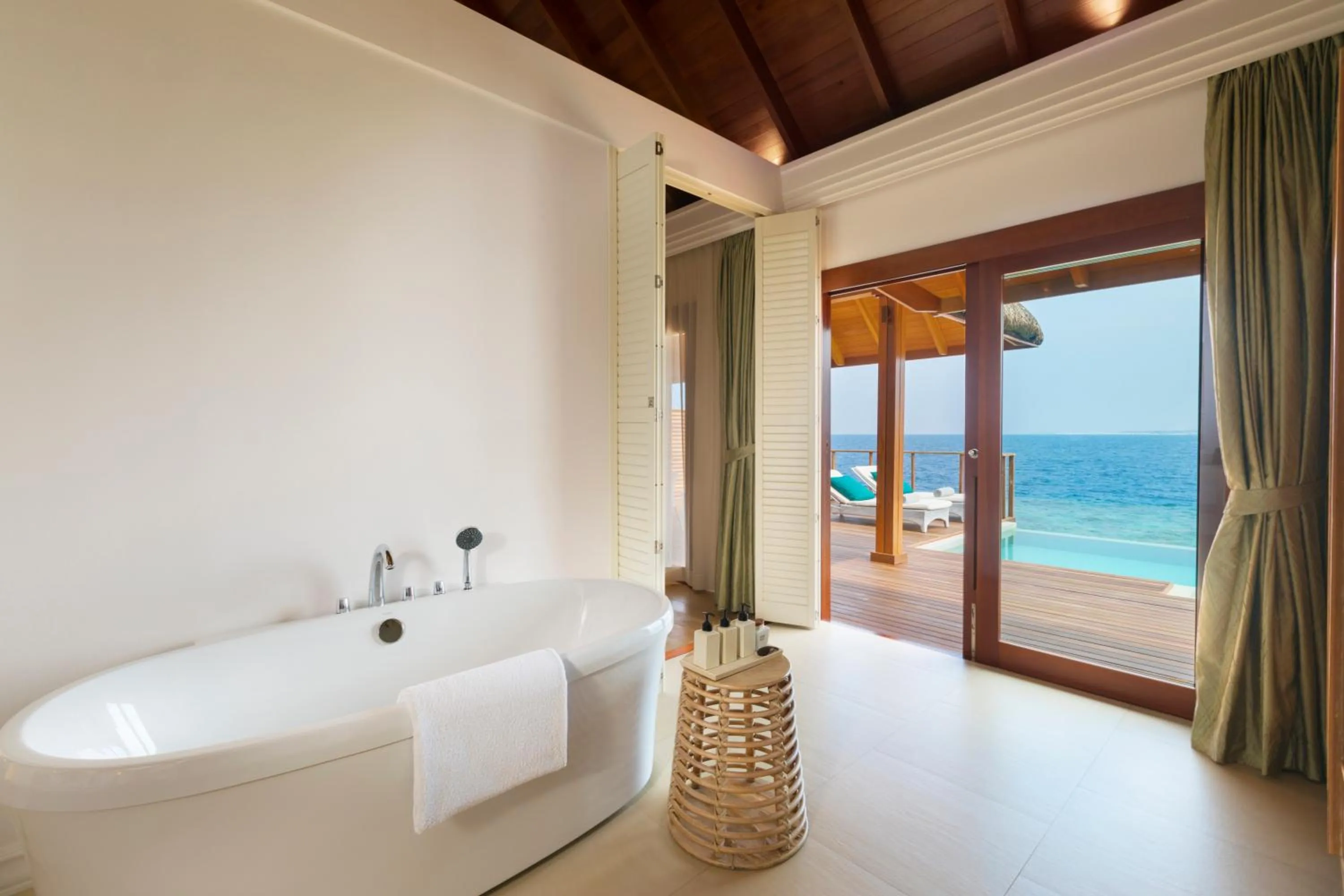 Bathroom in Dusit Thani Maldives - 50 percent discount on transfers for stays until 20 Dec 2025