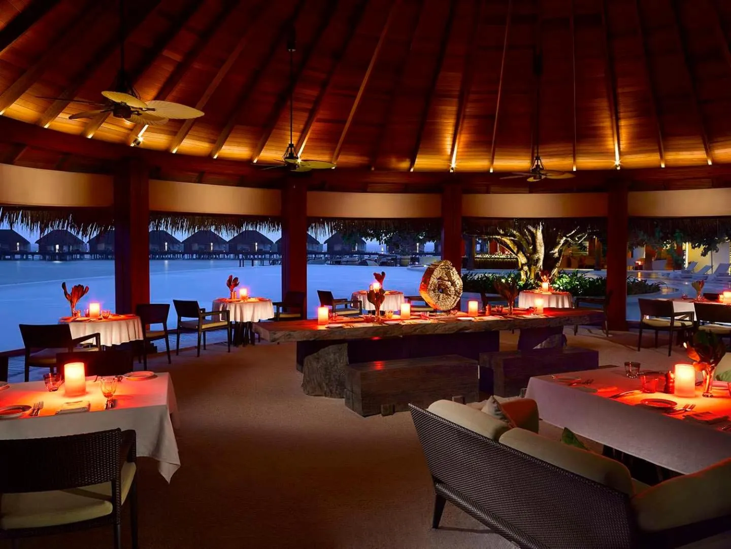 Restaurant/places to eat in Dusit Thani Maldives - 50 percent discount on transfers for stays until 20 Dec 2025