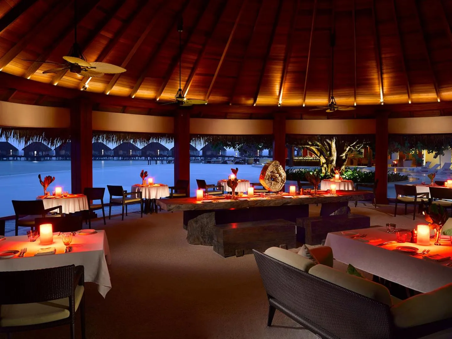 Restaurant/places to eat in Dusit Thani Maldives - 50 percent discount on transfers for stays until 20 Dec 2025