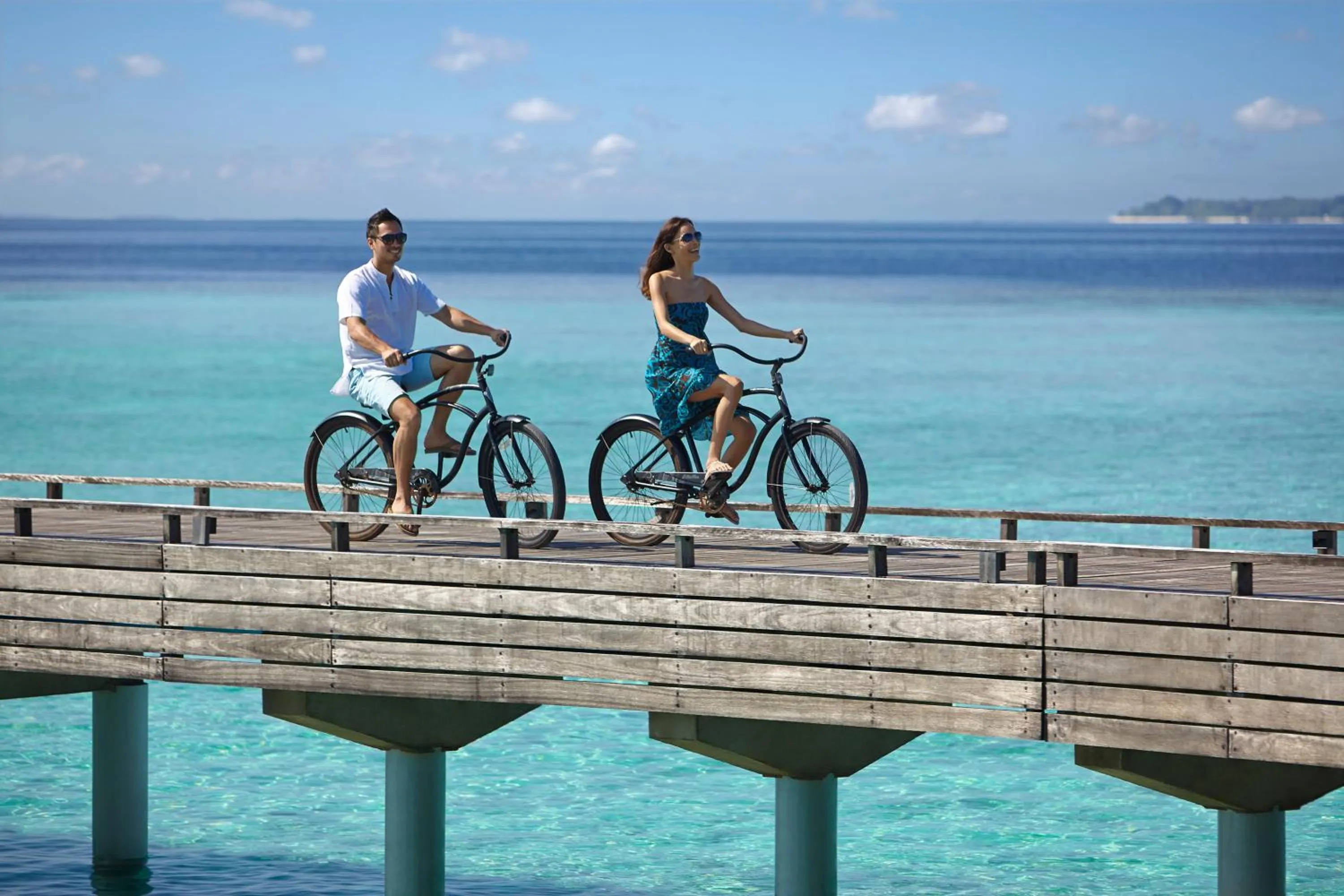 Cycling in Dusit Thani Maldives - 50 percent discount on transfers for stays until 20 Dec 2025