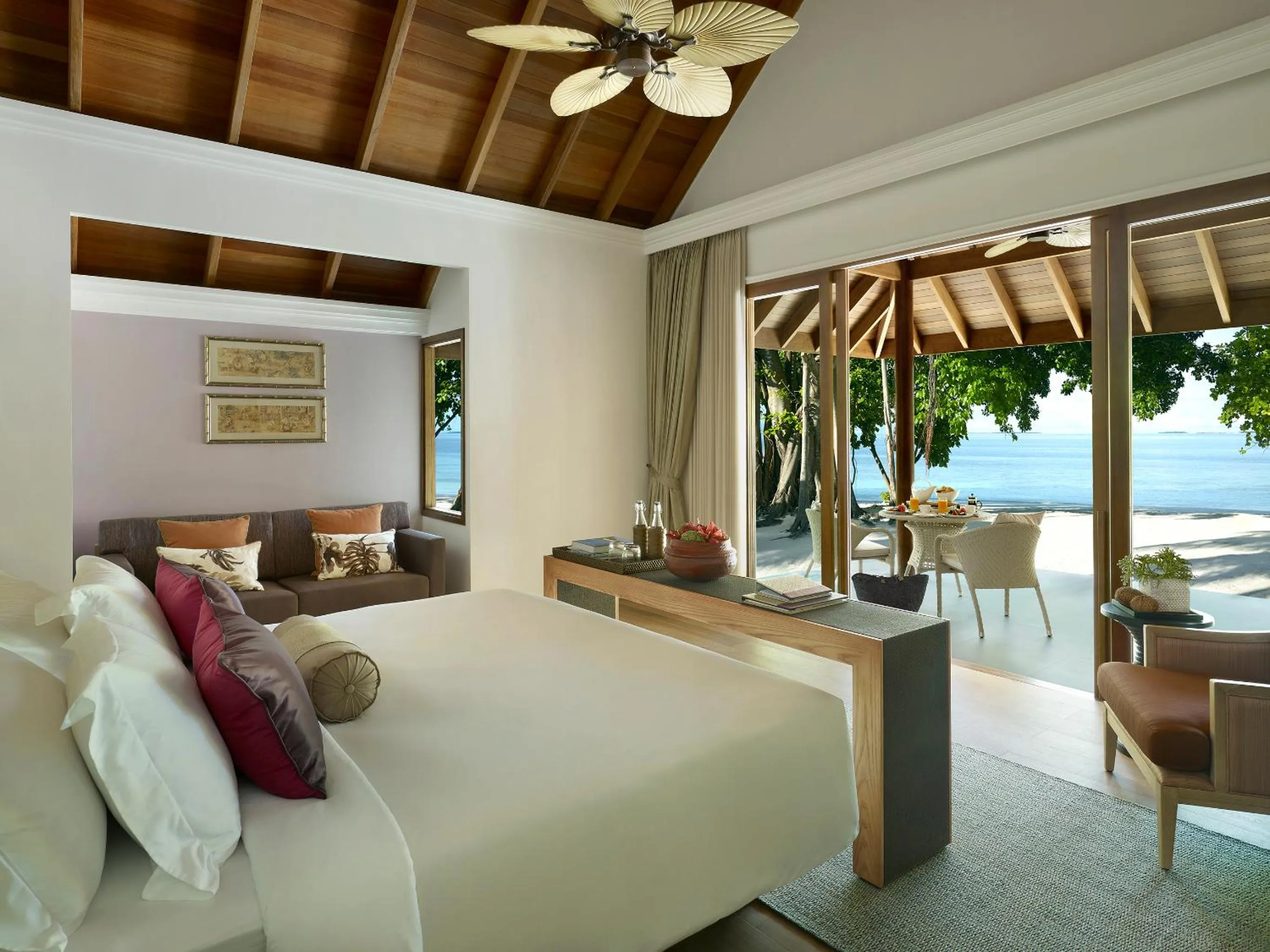 Bedroom, Bed in Dusit Thani Maldives - 50 percent discount on transfers for stays until 20 Dec 2025