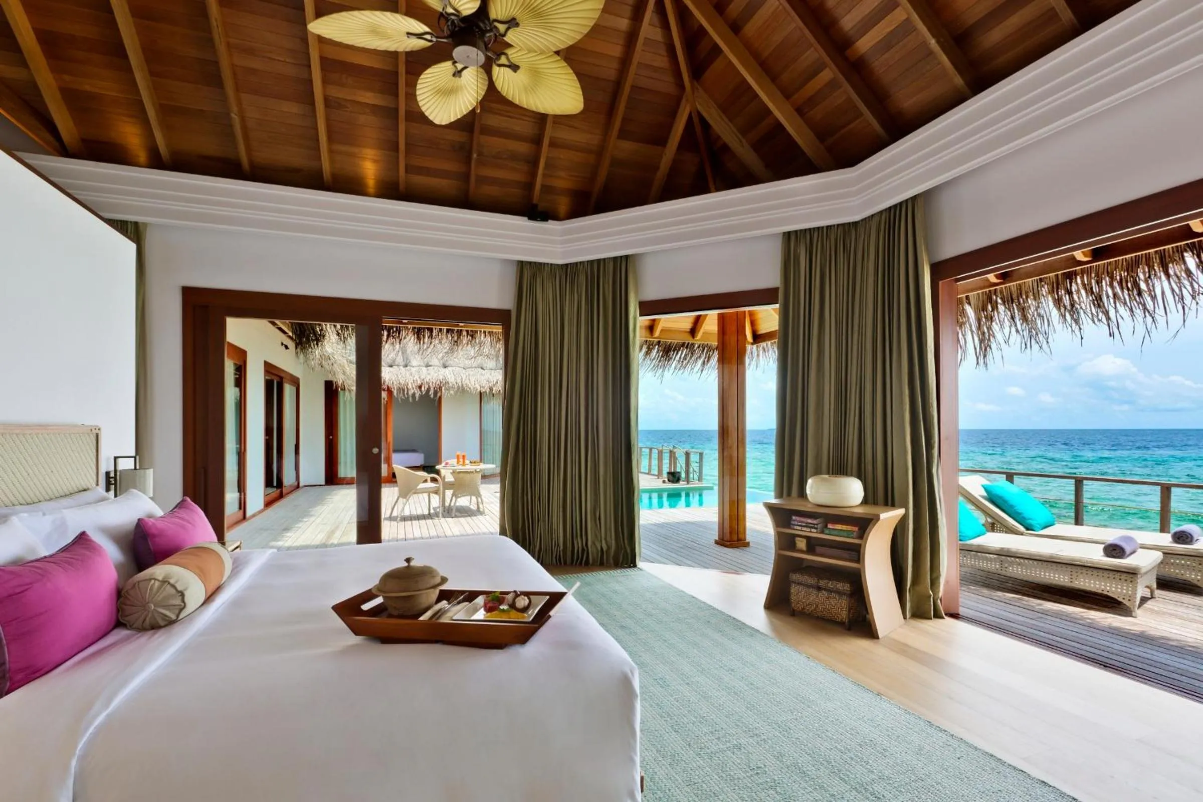 Photo of the whole room, Bed in Dusit Thani Maldives - 50 percent discount on transfers for stays until 20 Dec 2025