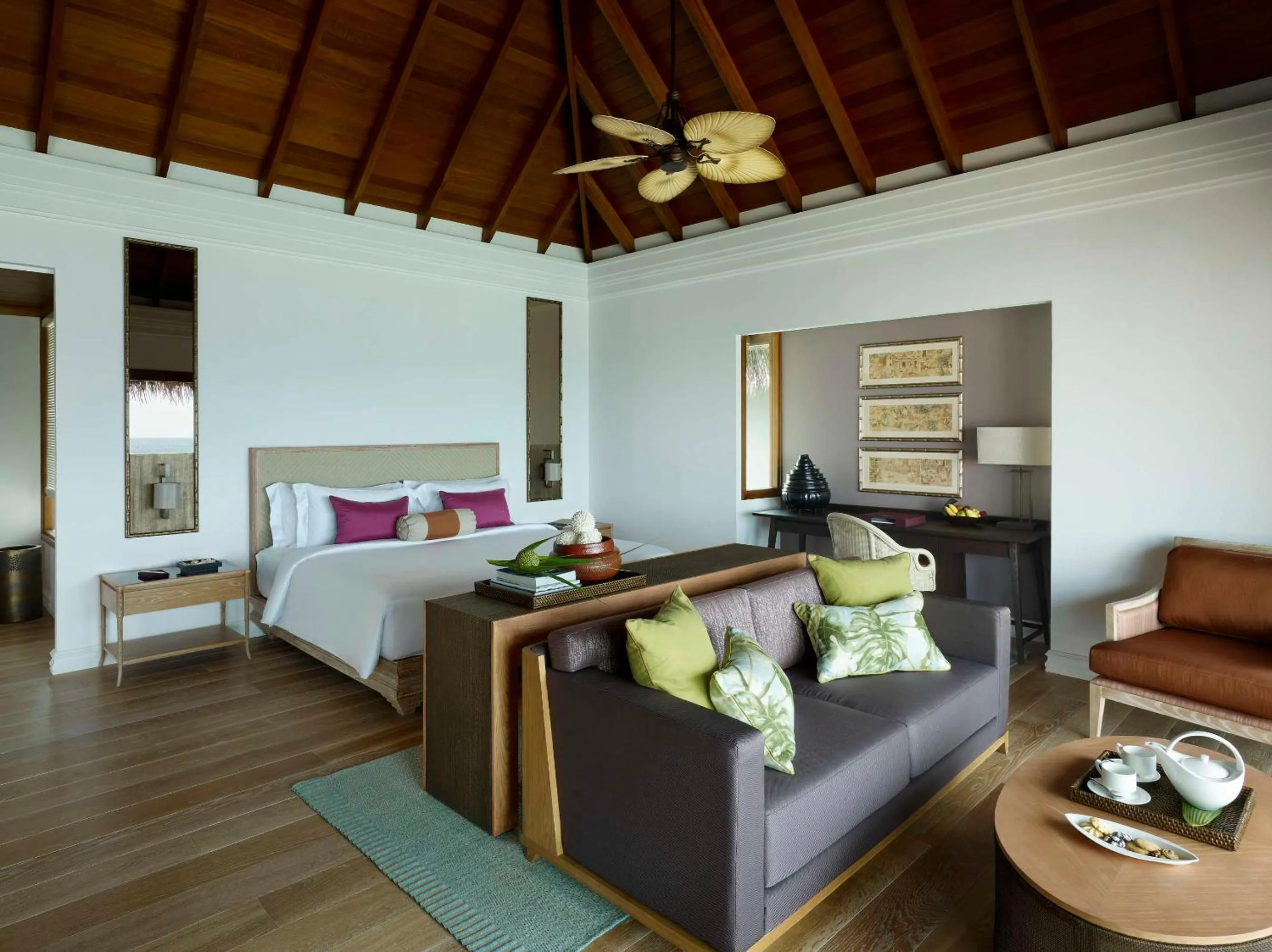 Bedroom, Bed in Dusit Thani Maldives - 50 percent discount on transfers for stays until 20 Dec 2025