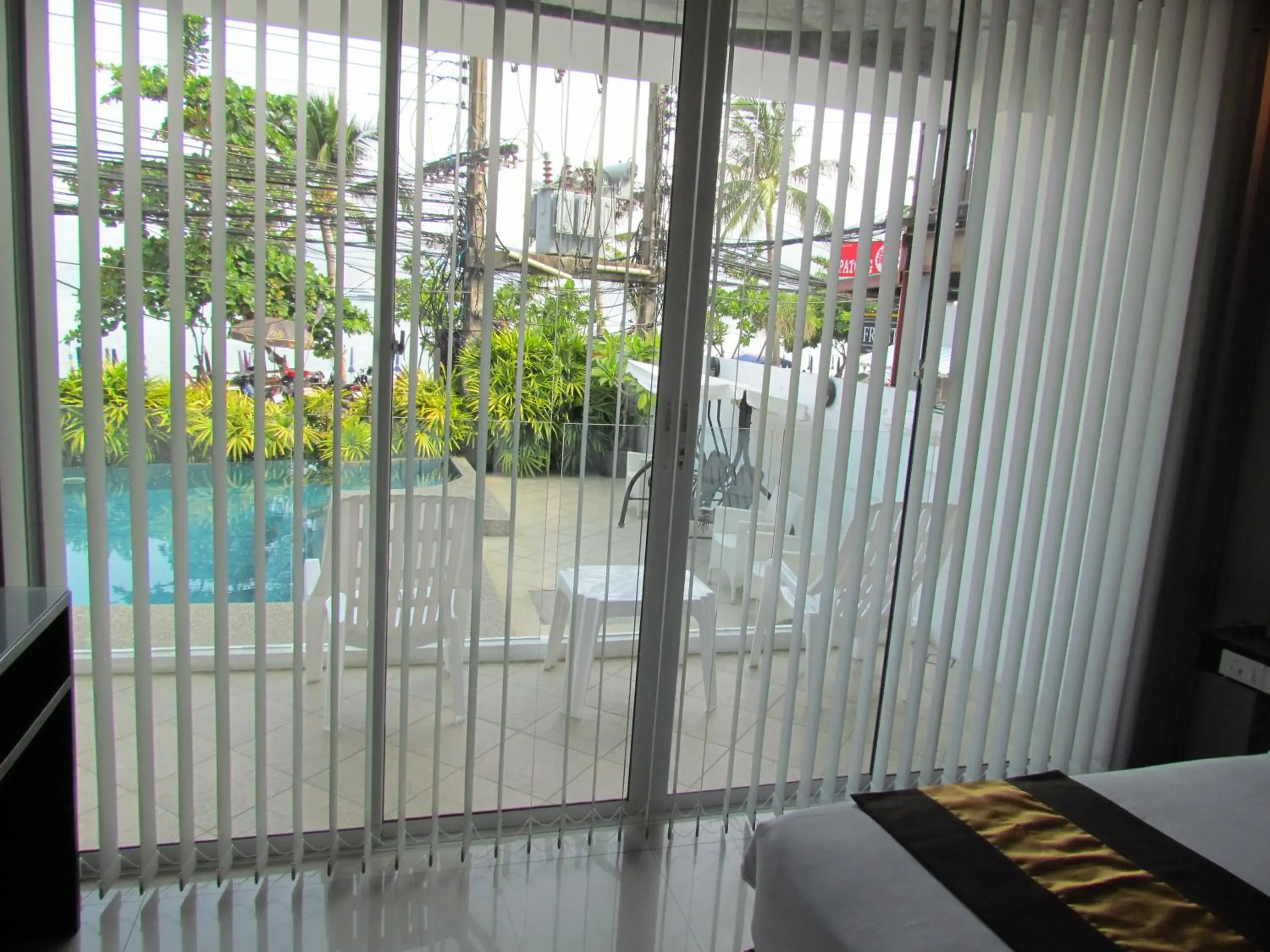 Pool view in The Front Hotel and Apartments Pool view in The Front Hotel and Apartments