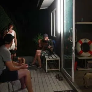 Balcony/Terrace in Monkey Samui Hostel