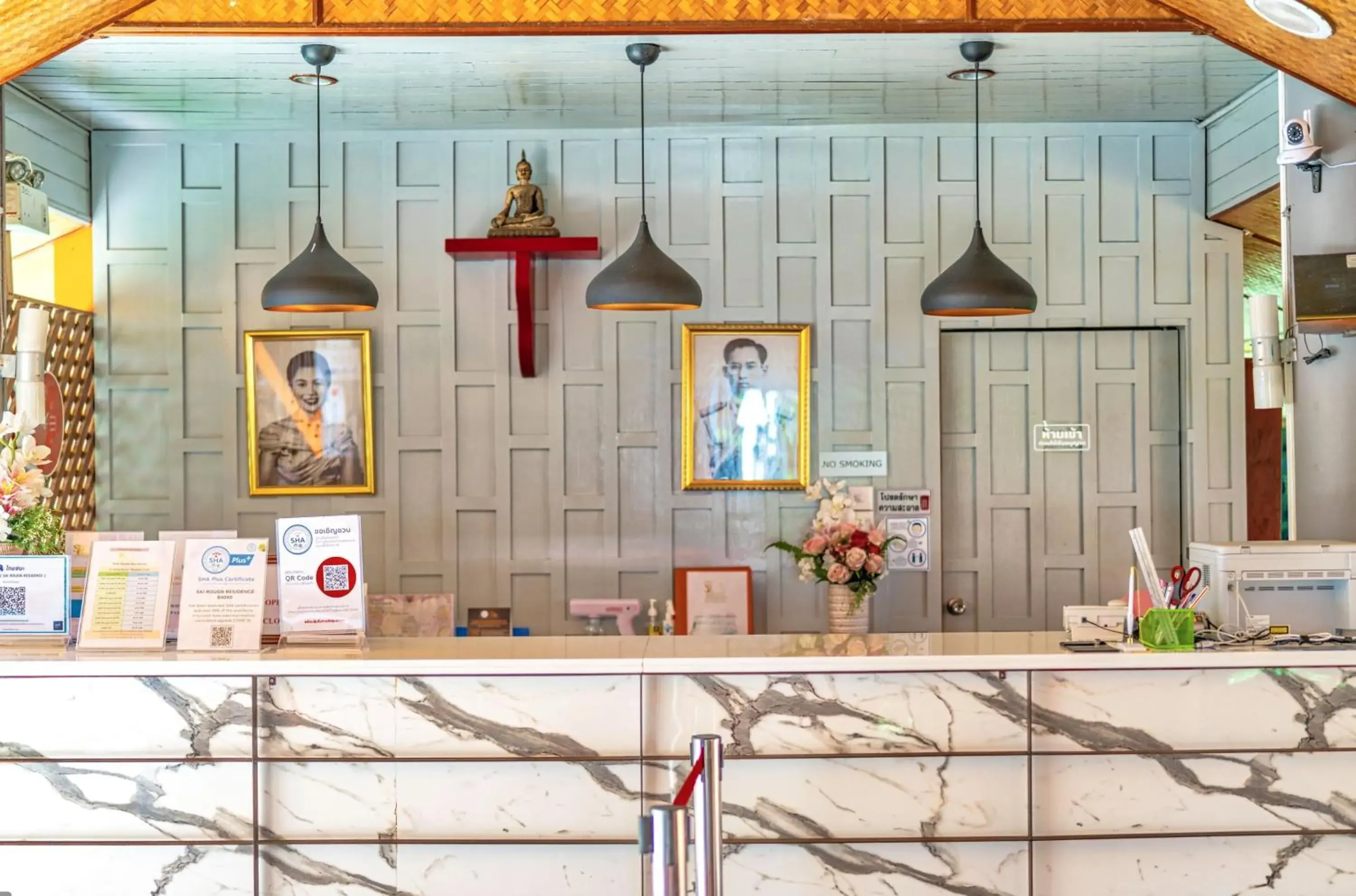 Lobby or reception in Sai Rougn Residence - SHA Extra Plus Lobby or reception in Sai Rougn Residence - SHA Extra Plus