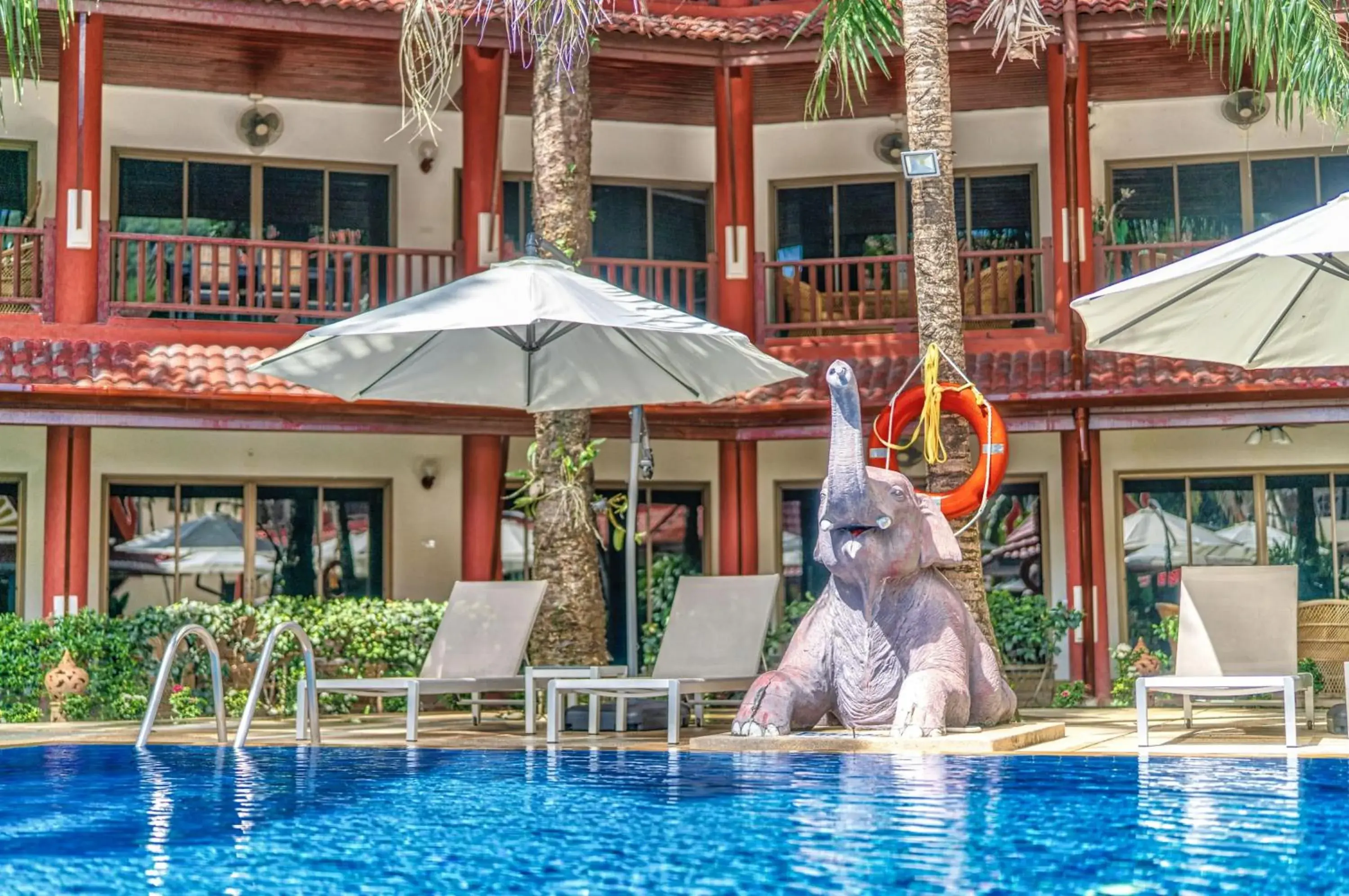 Pool view in Sai Rougn Residence - SHA Extra Plus Pool view in Sai Rougn Residence - SHA Extra Plus