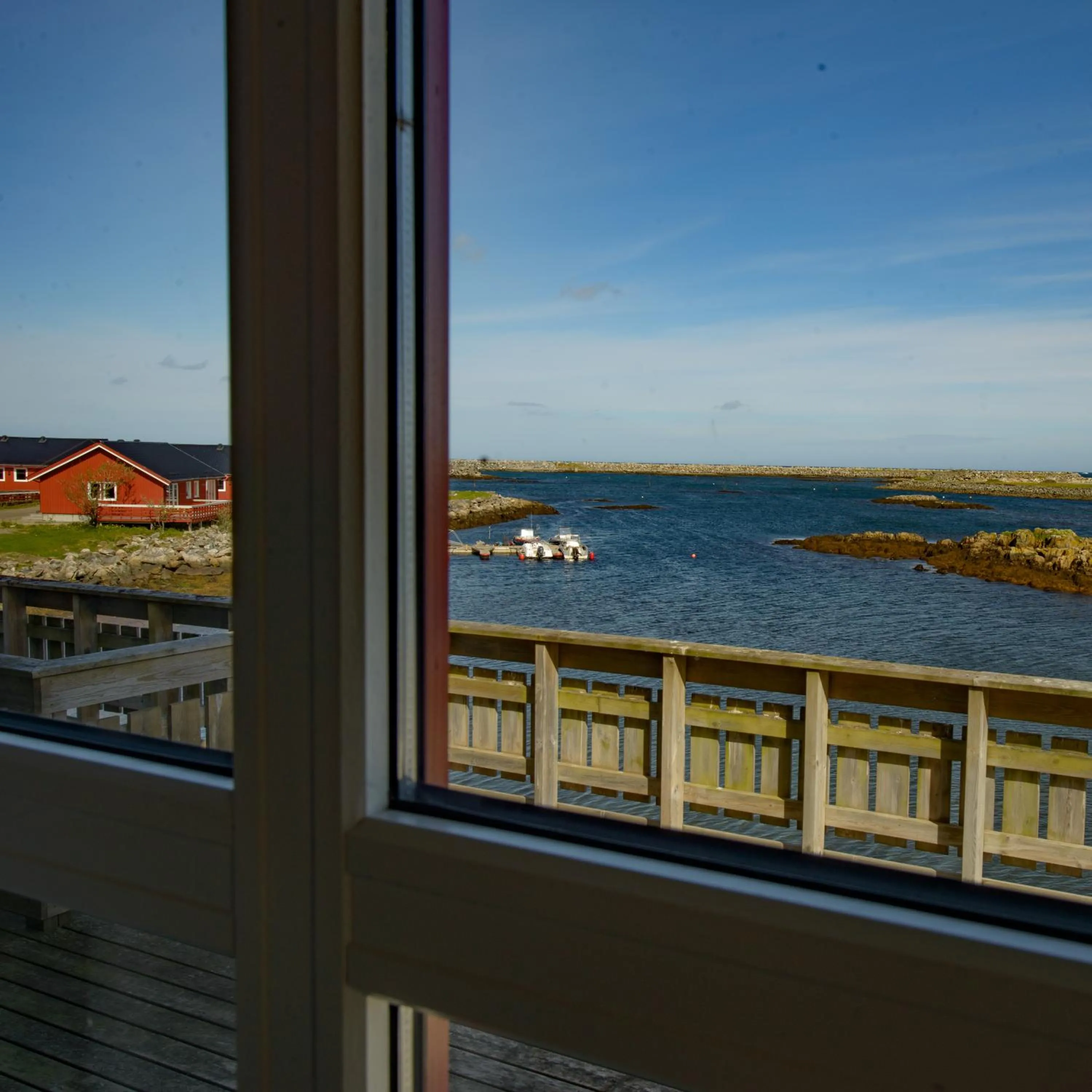 Balcony/Terrace in Grønnbuene Rorbu Hotel