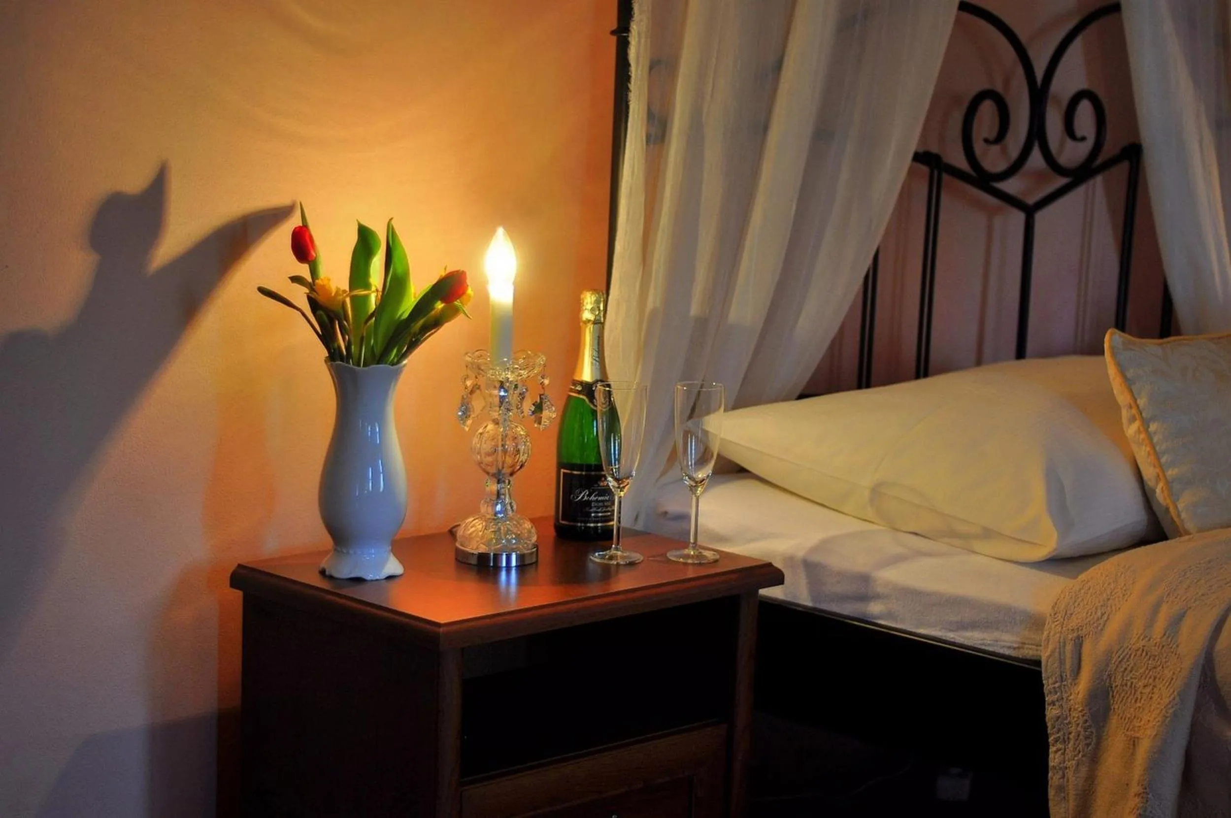 Decorative detail, Bed in Zamek Cerveny Hradek