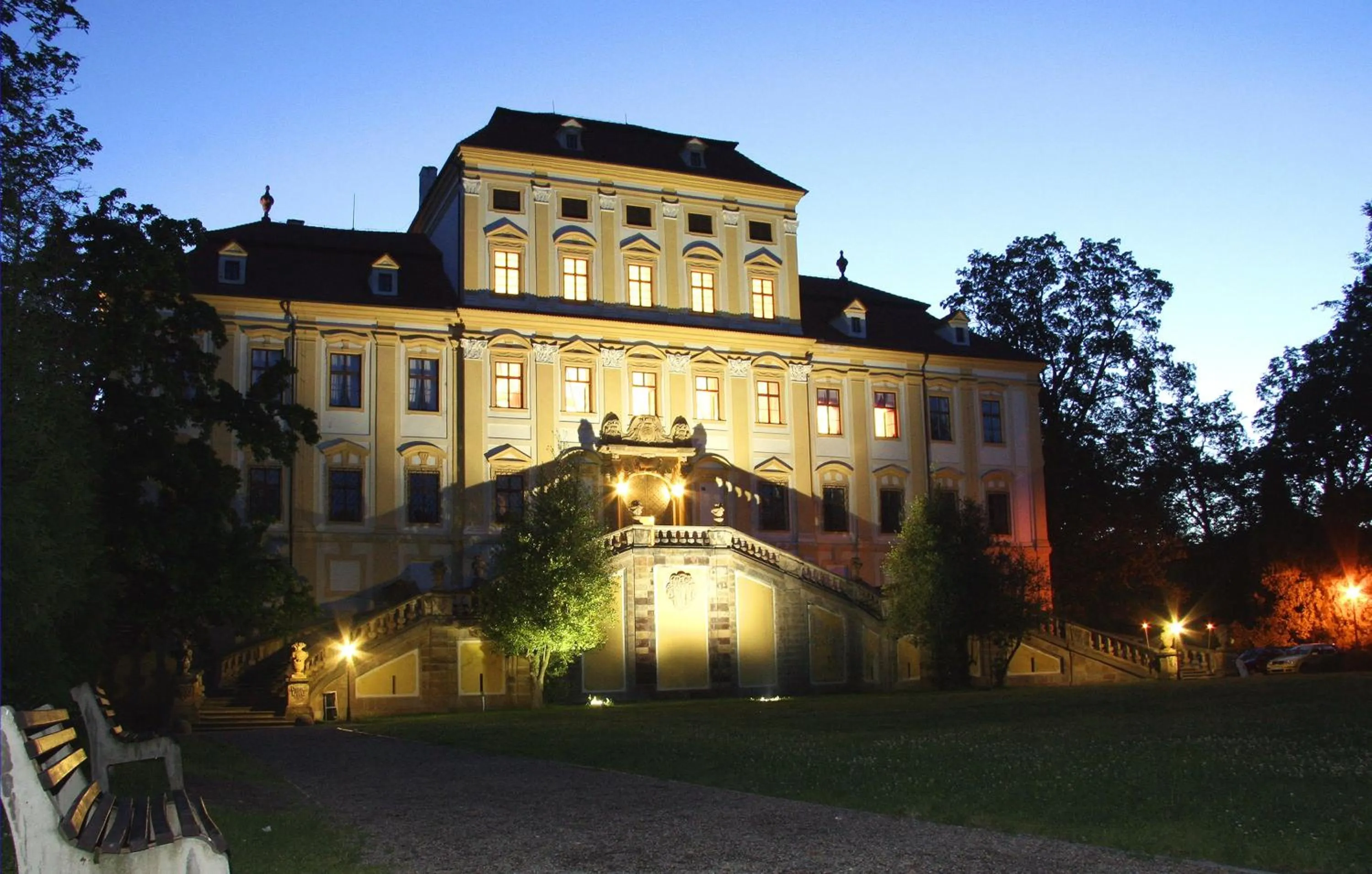 Night in Zamek Cerveny Hradek