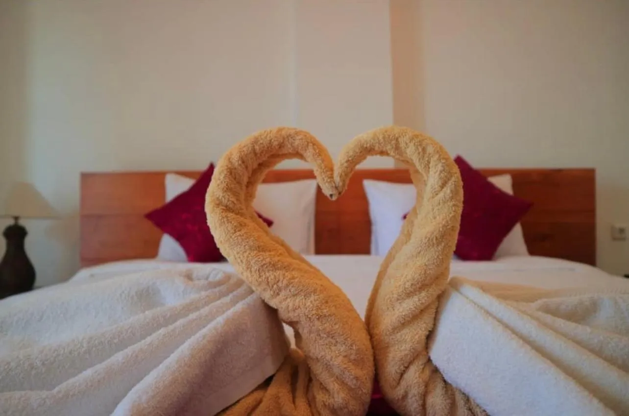 Bedroom, Bed in Ayu Laba Beach Villa and Resto