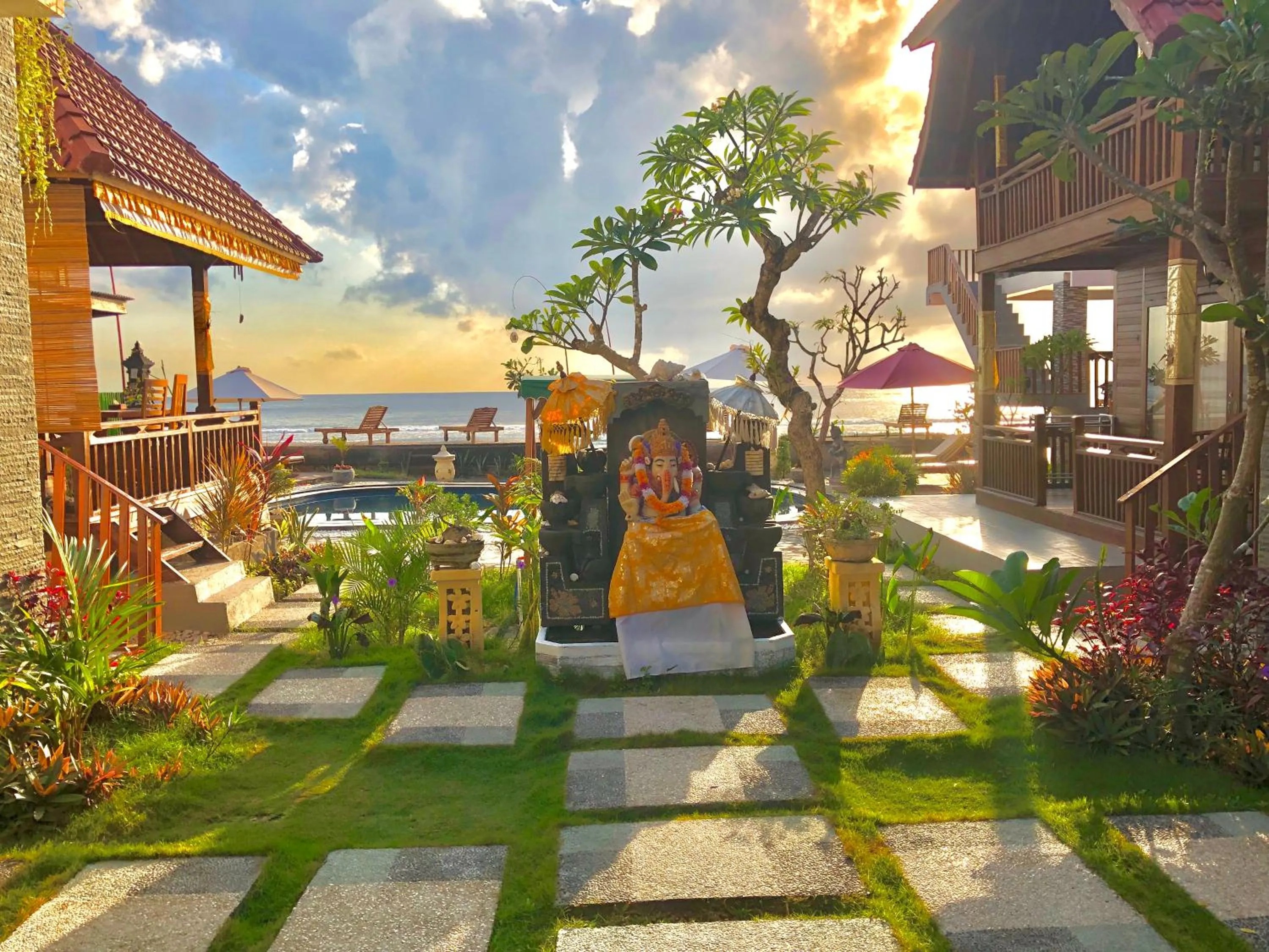 Property building in Ayu Laba Beach Villa and Resto