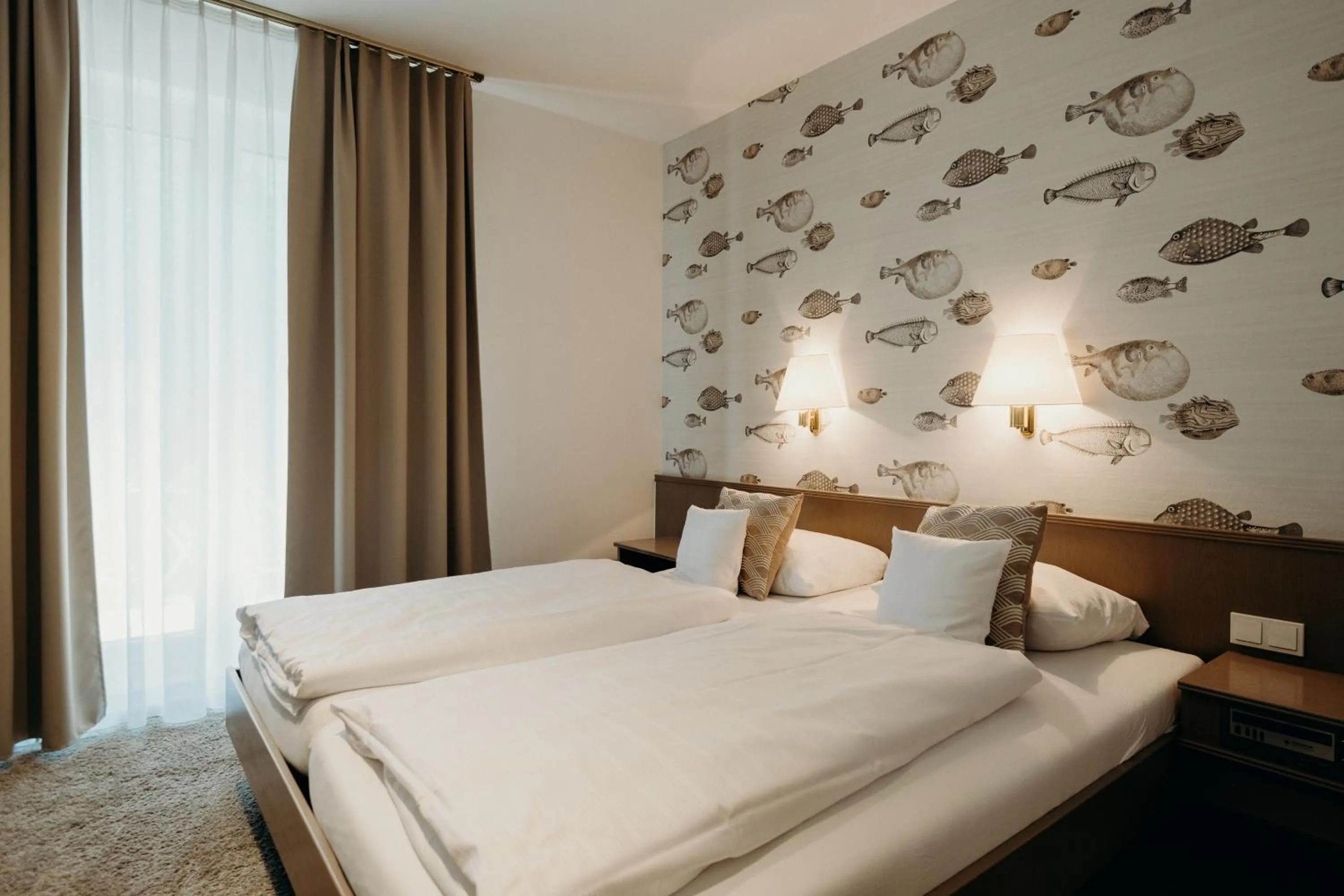 Bed in Hotel Crystal