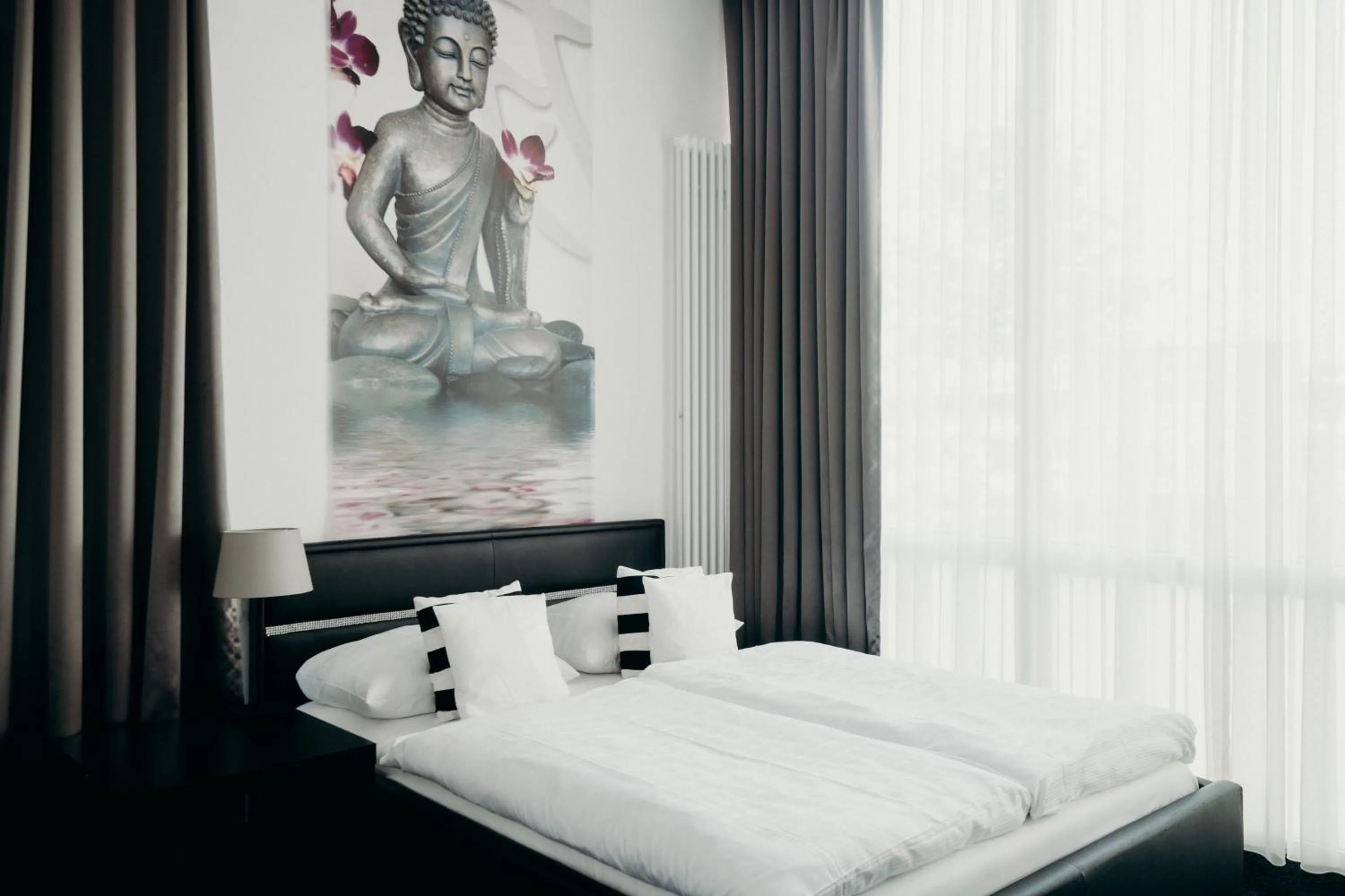 Bed in Hotel Crystal