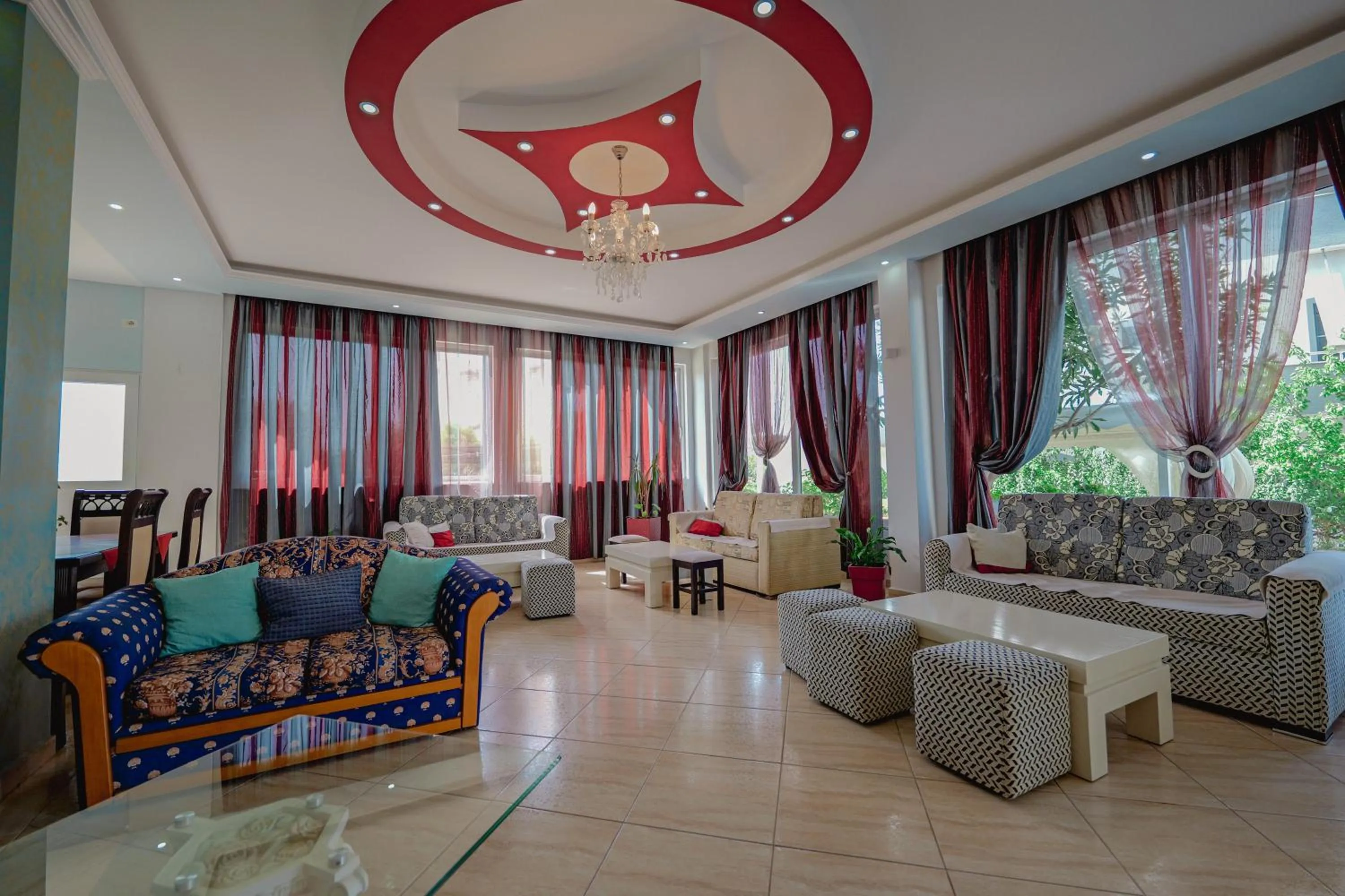 Seating area in Hotel Divo Palace