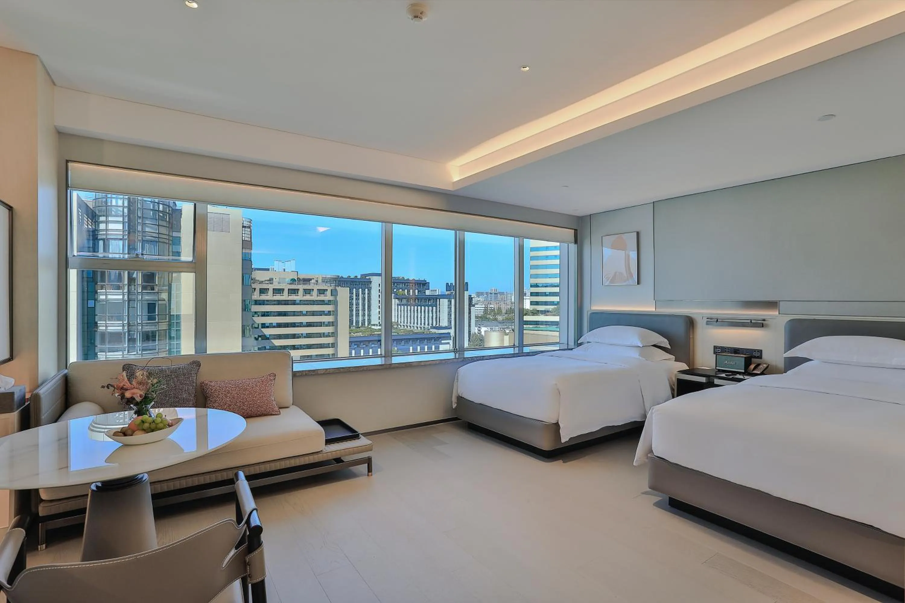 Bed in Zhejiang Narada Grand Hotel