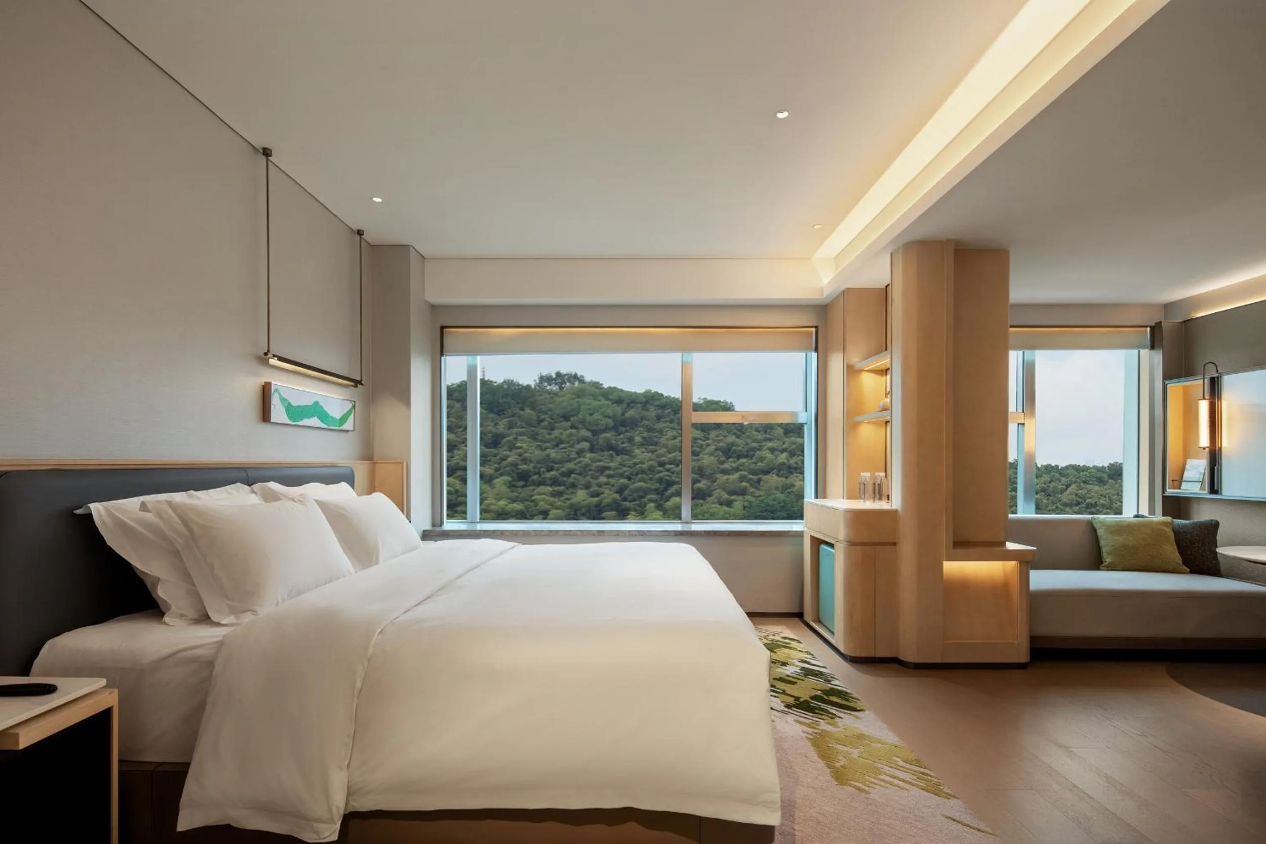 Bed in Zhejiang Narada Grand Hotel