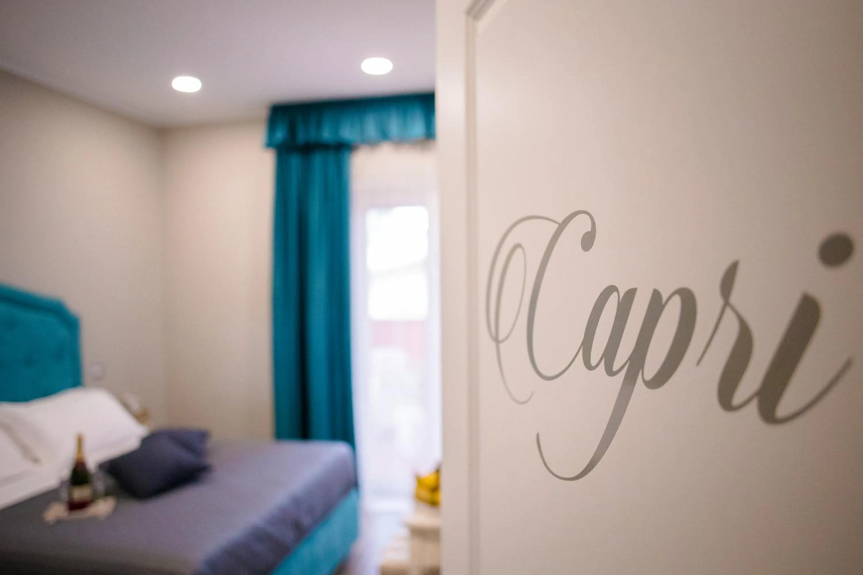 Balcony/Terrace, Bed in Relais Villa Italia