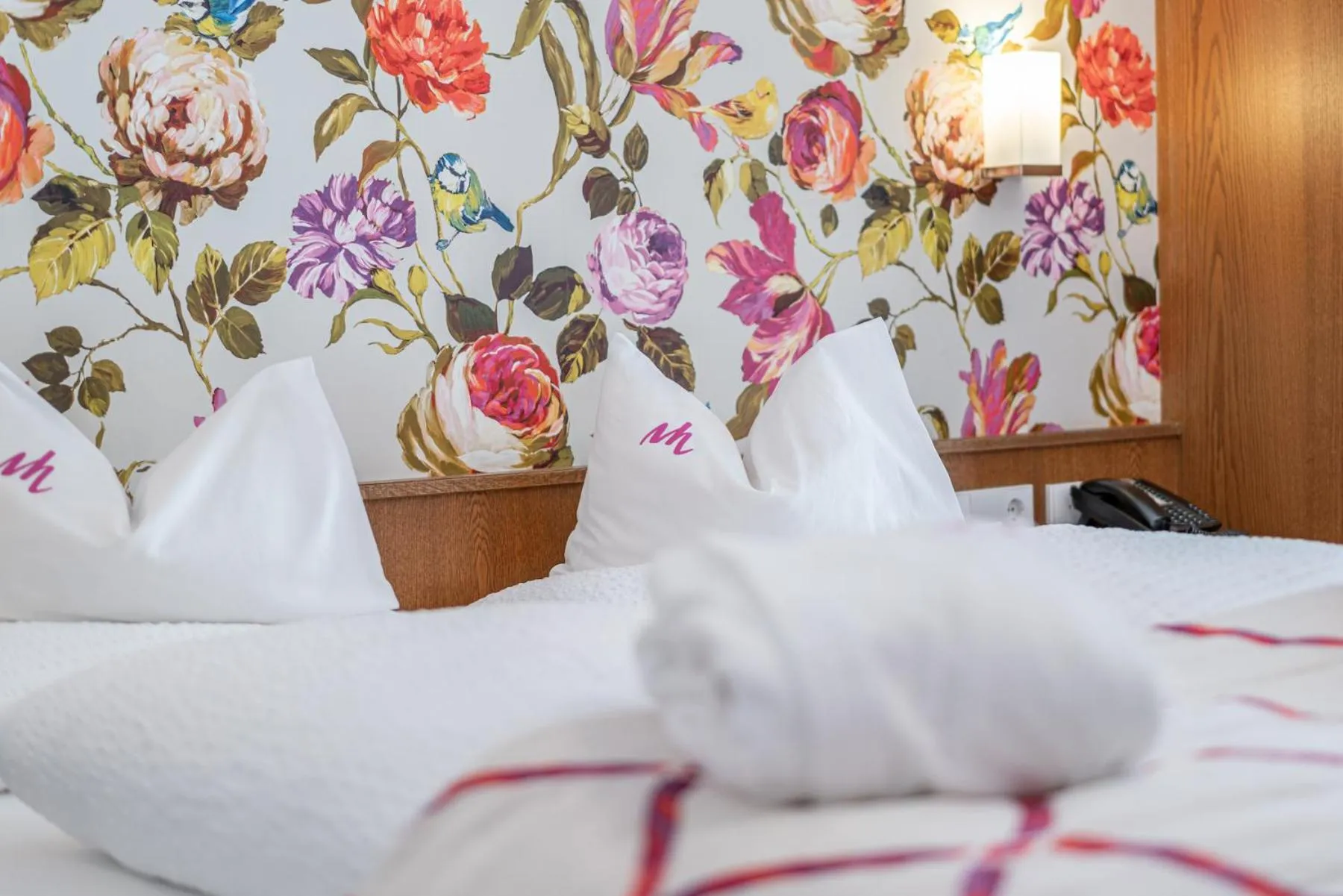 Decorative detail, Bed in Alpin Art & Spa Hotel Naudererhof Superior