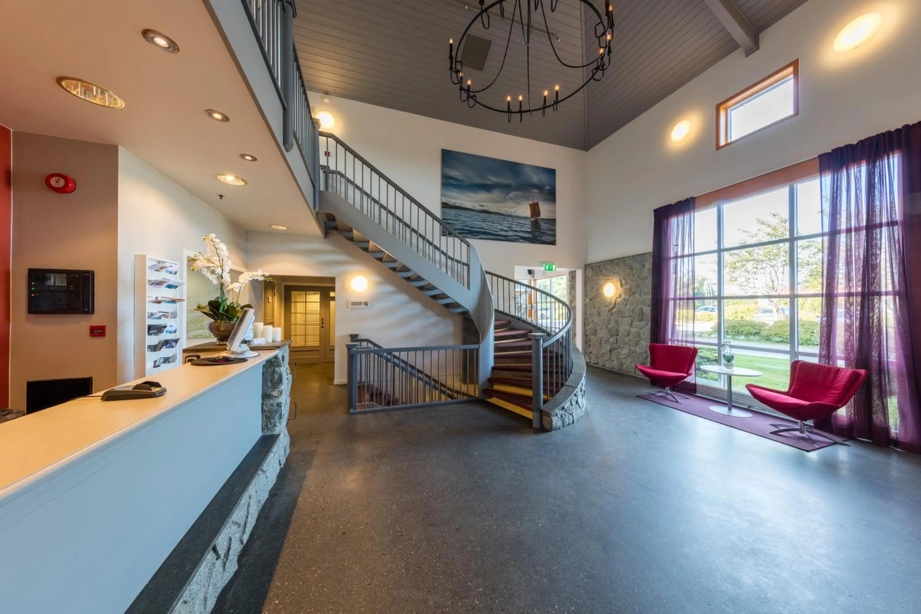 Lobby or reception in Dolmsundet Hotell Hitra