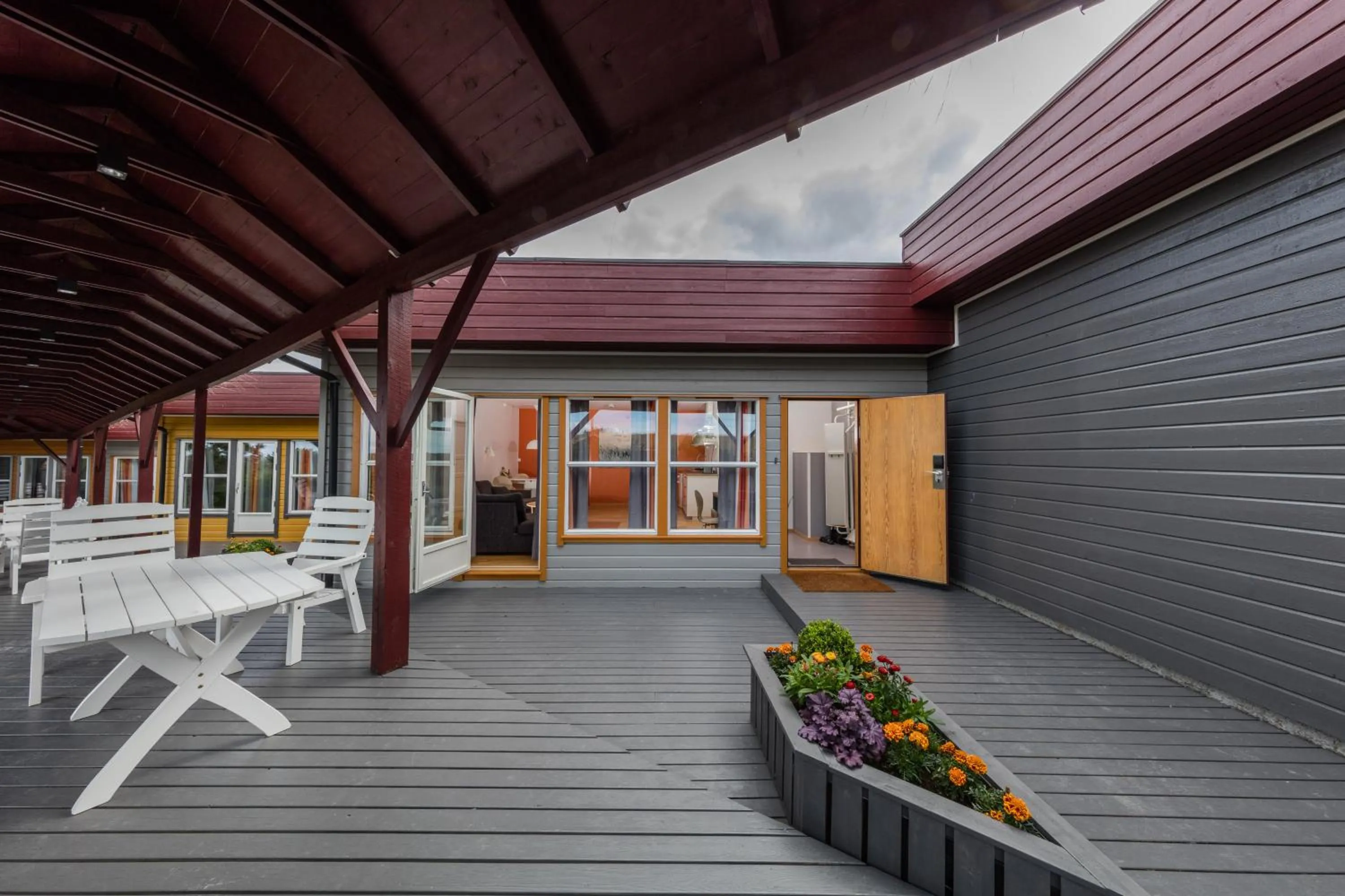 Patio in Dolmsundet Hotell Hitra