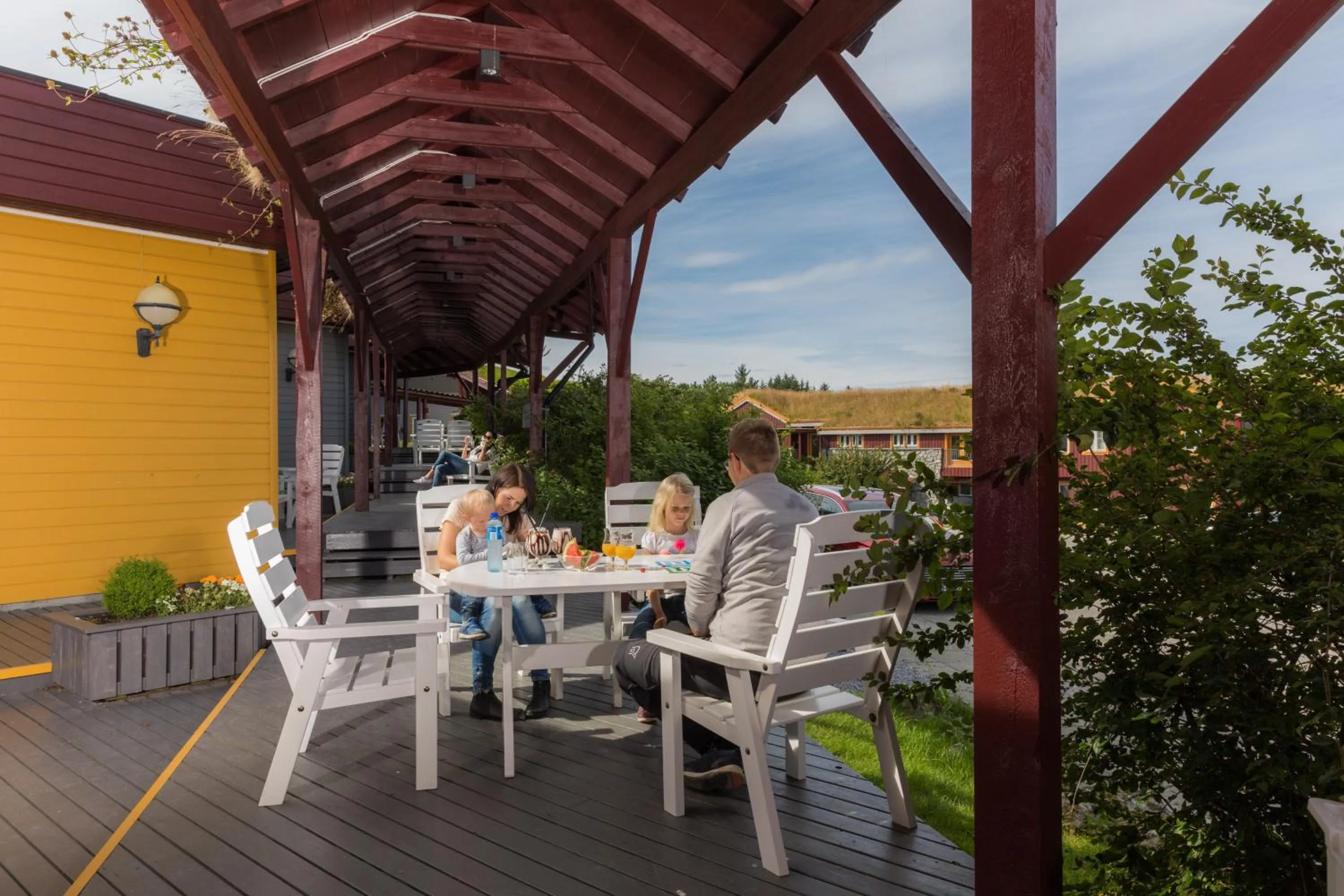 Patio in Dolmsundet Hotell Hitra