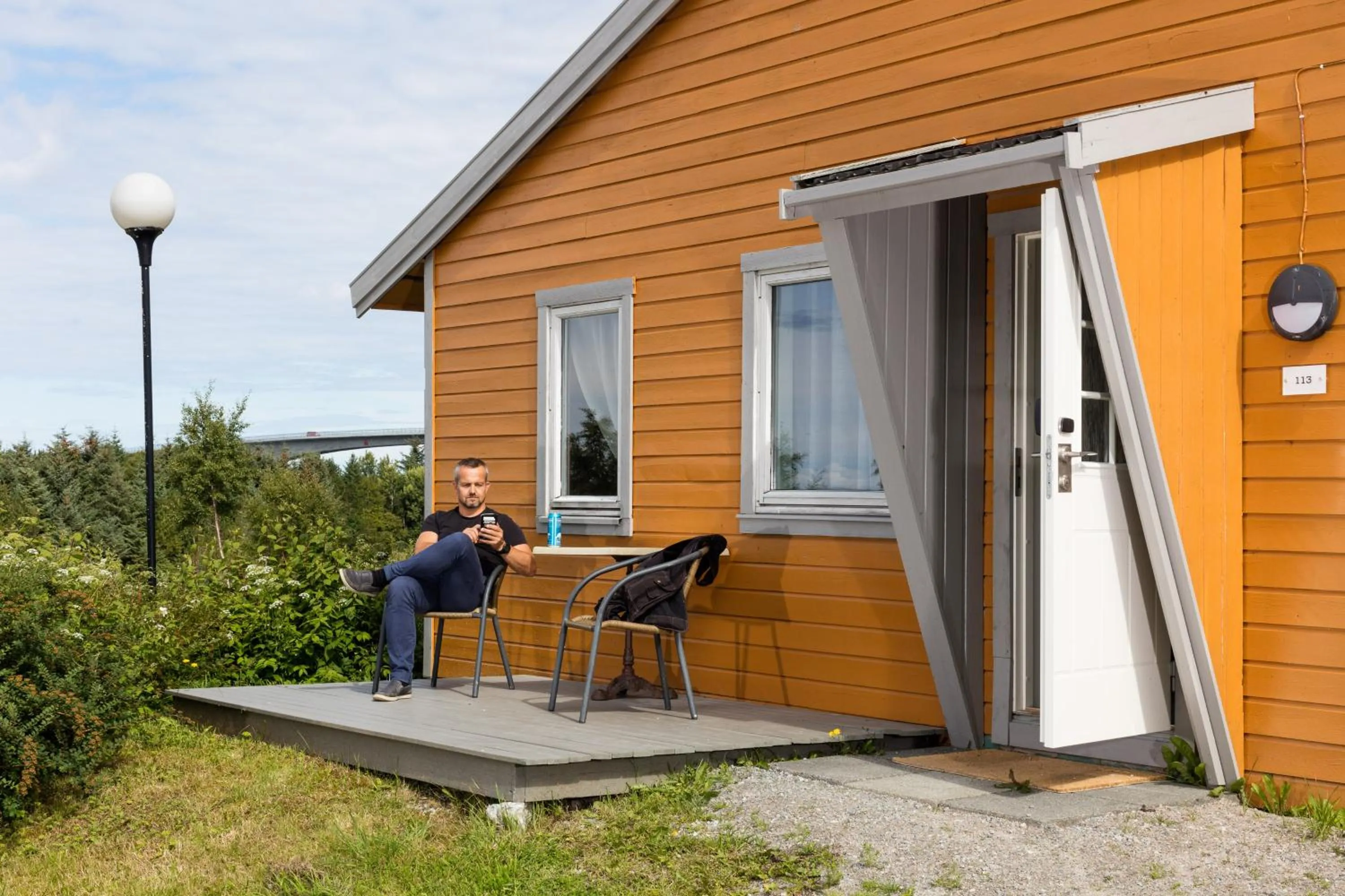 Patio in Dolmsundet Hotell Hitra