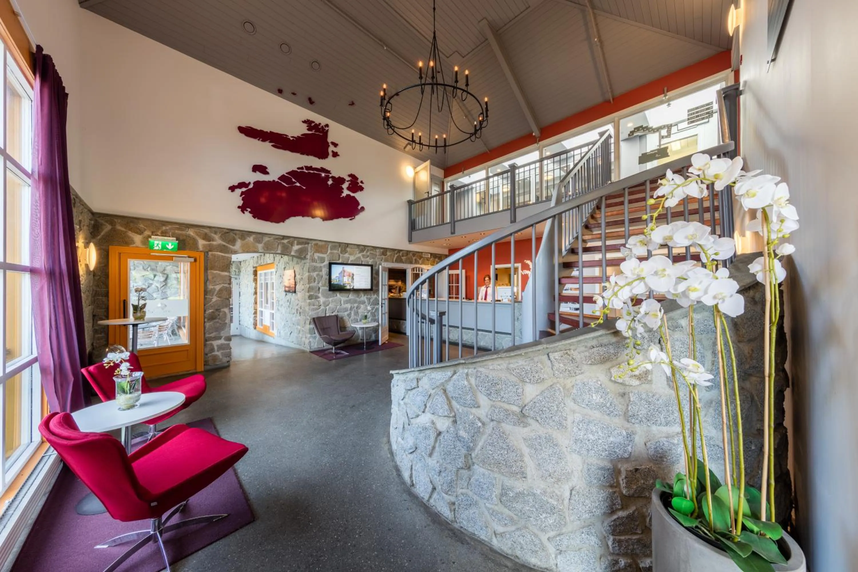 Lobby or reception in Dolmsundet Hotell Hitra