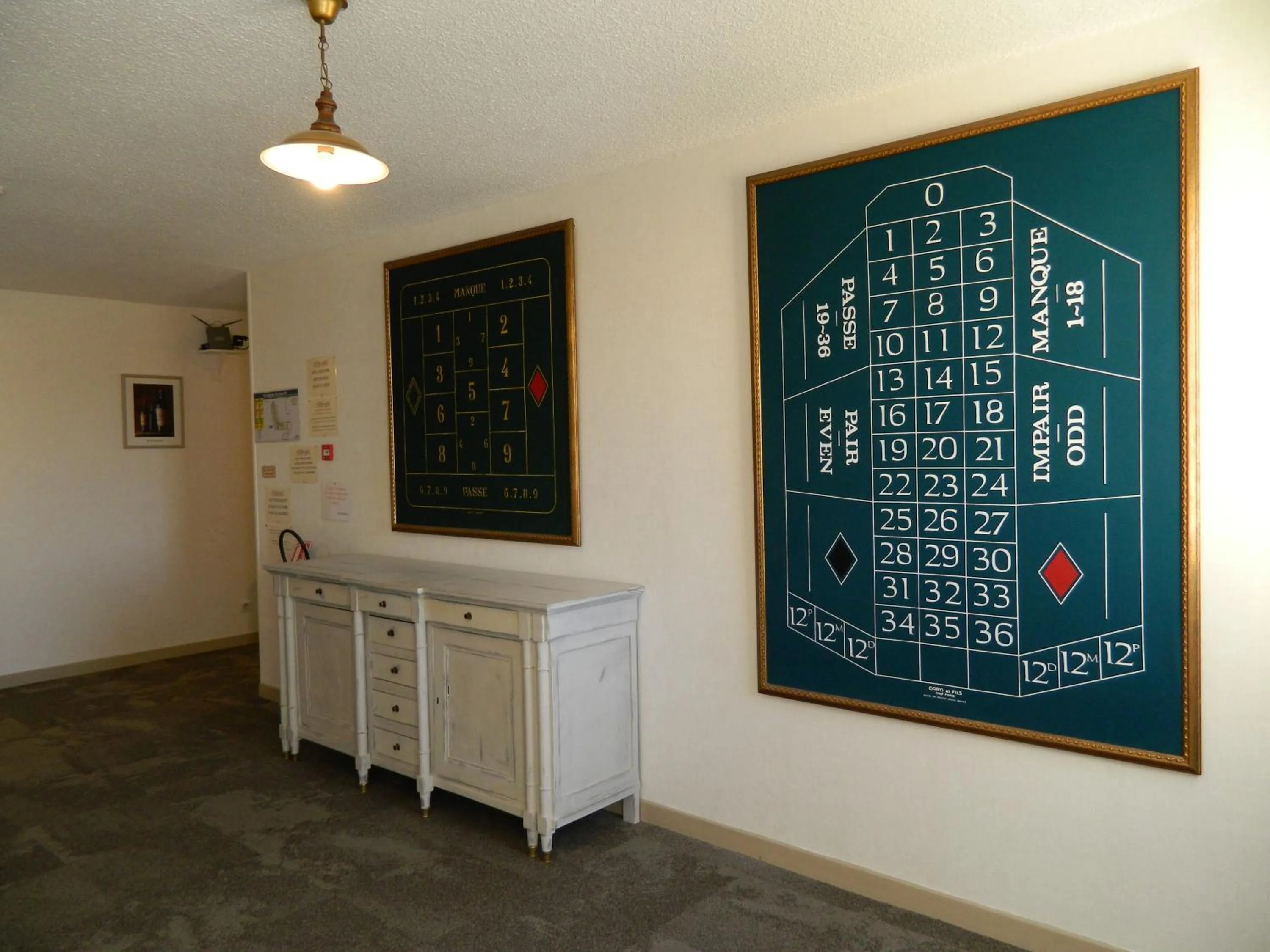 Decorative detail in Hotel Restaurant La Martiniere