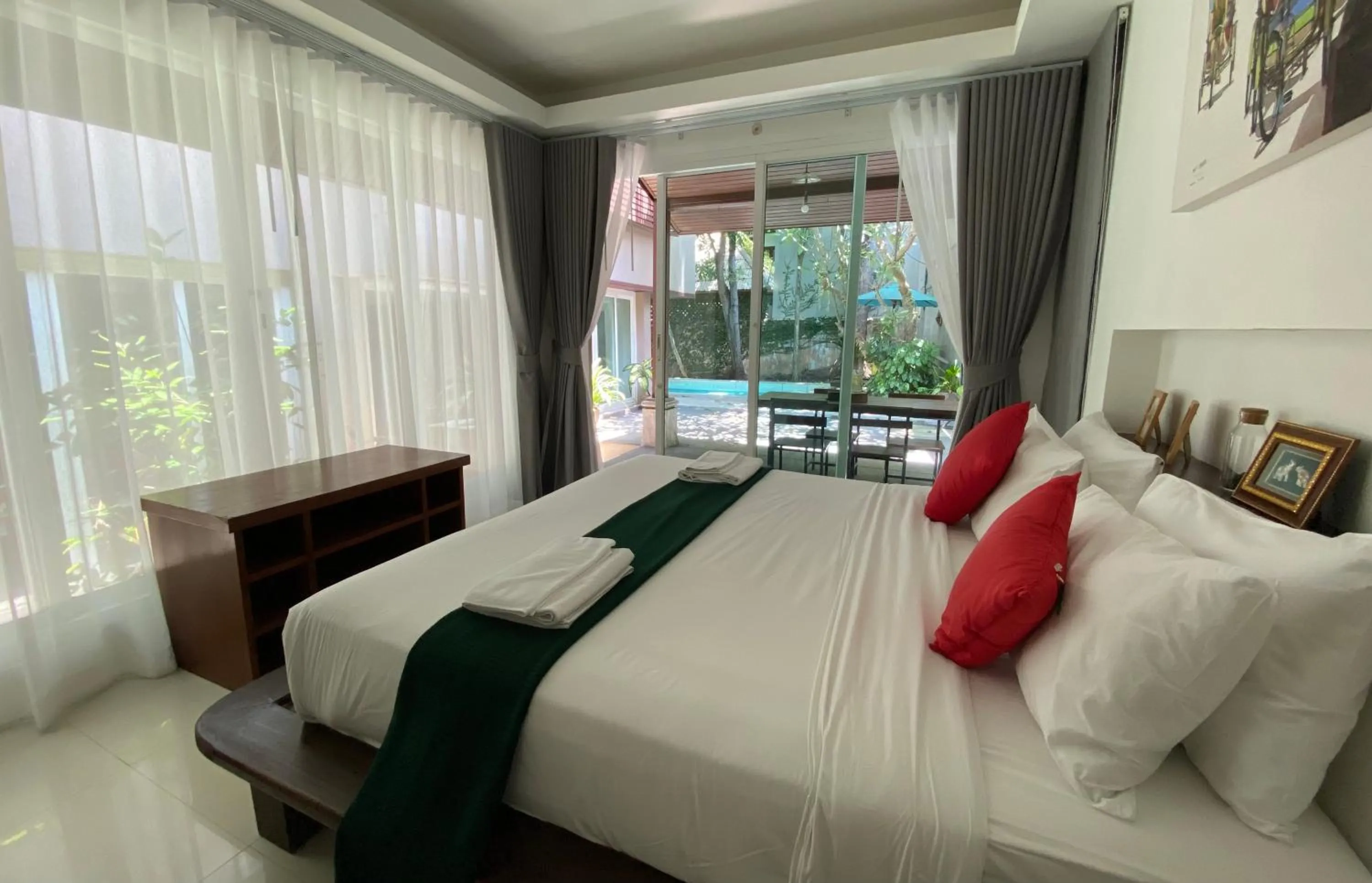 Bedroom, Bed in Baan Khao Hua Jook