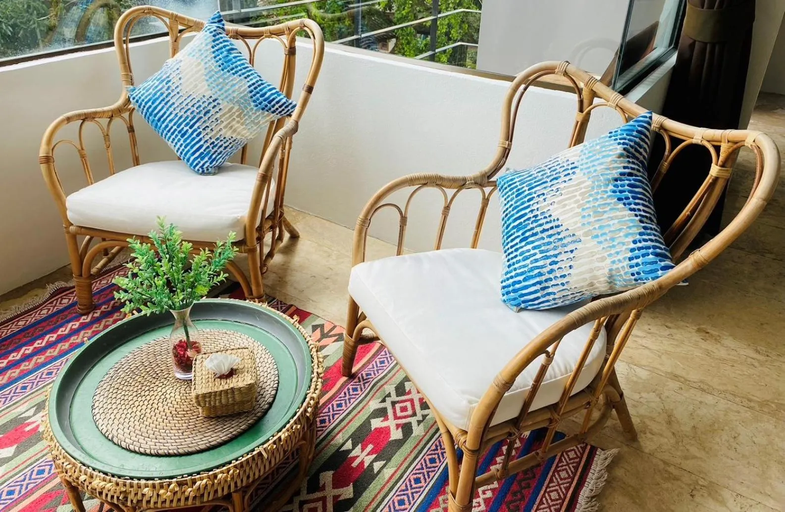 Seating area in Baan Khao Hua Jook