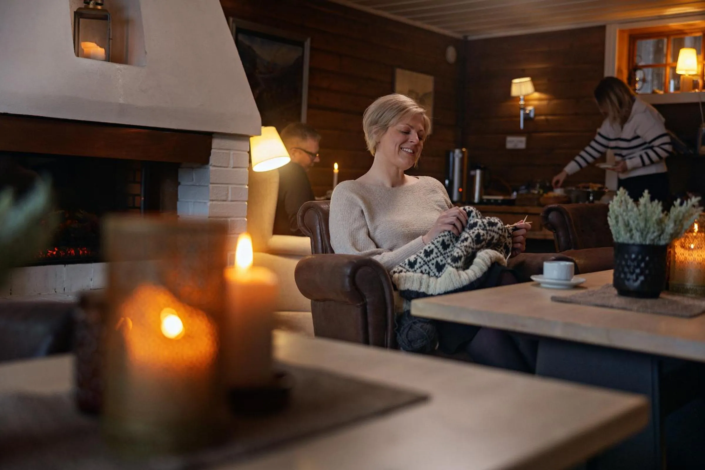 Communal lounge/ TV room in Erzscheidergaarden Hotell